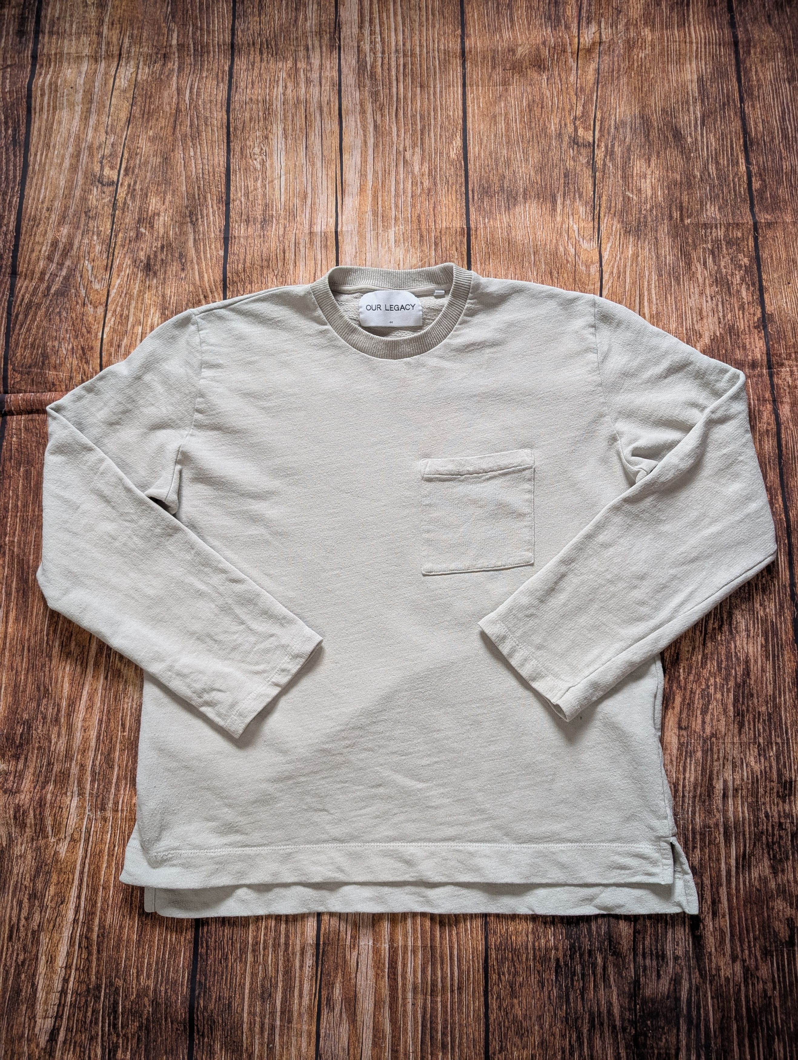トップス OUR LEGACY DOUBLE LOCK U-NECK sand 50 Double Lock U-Neck in Metallic Sand Rustic Mesh – SVRN