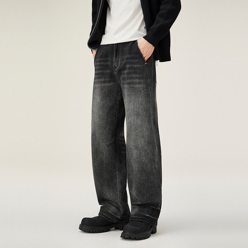 Vintage American high street style black washed jeans for men Size US 32 / EU 48 - 4 Thumbnail