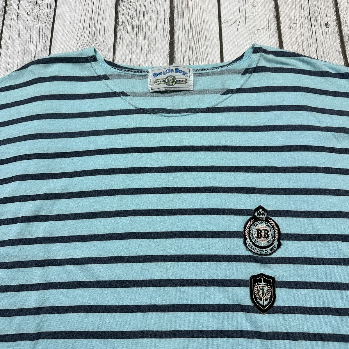 Bugle Boy × Vintage Vintage Bugle Boy striped tee Size US M / EU 48-50 / 2 - 3 Thumbnail