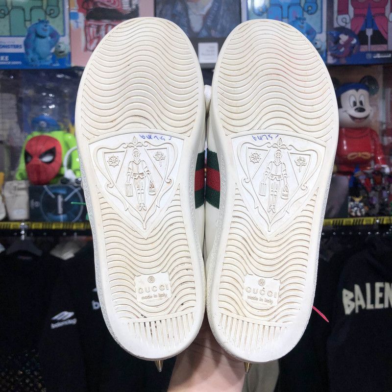 Gucci Gucci Ace Leather Studded Sneakers for Women - Size US 6.5 / IT 36.5 - 4 Thumbnail