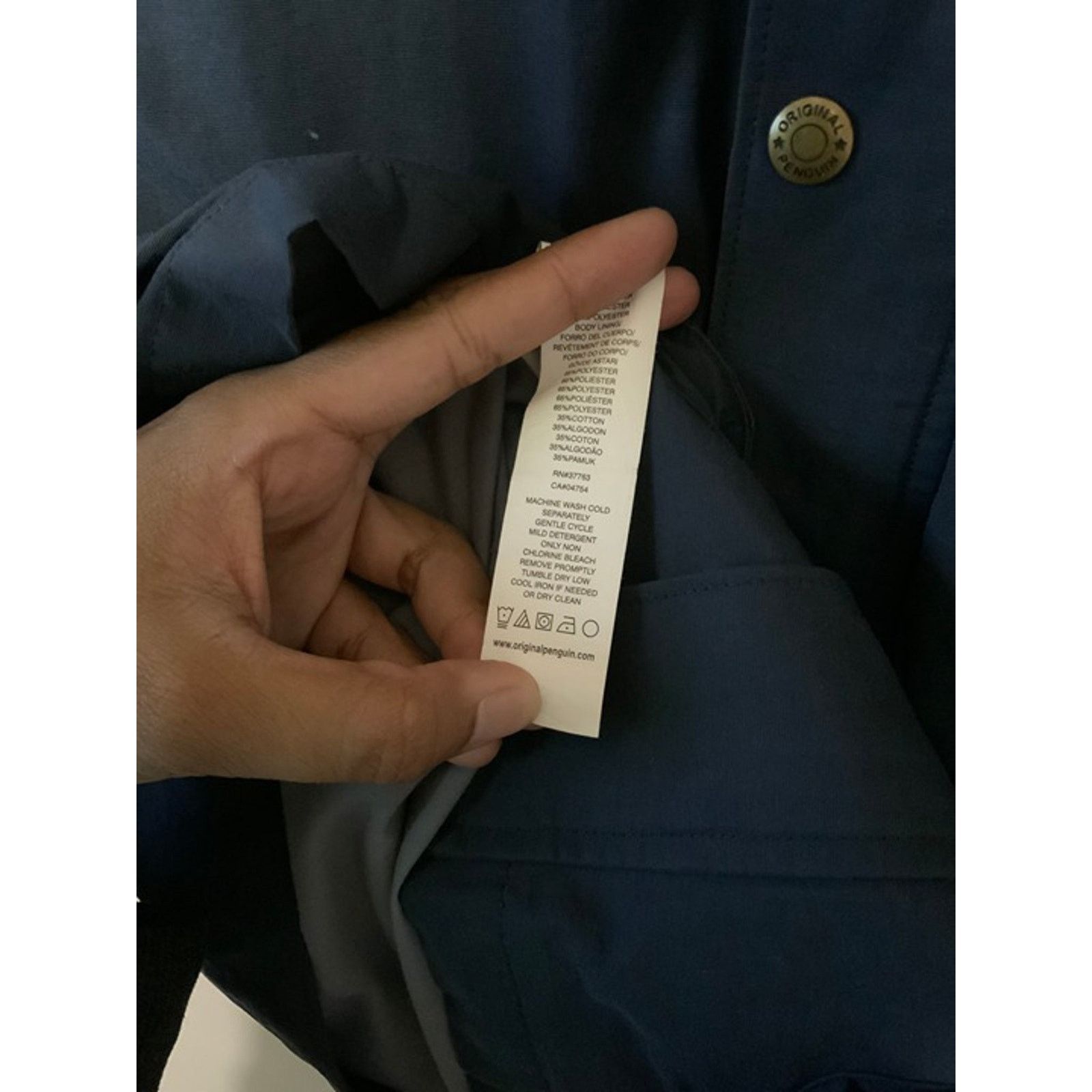 Original Penguin Original Penguin by Munsing Wear - Rain Coat with Hood USED Size US S / EU 44-46 / 1 - 8 Thumbnail