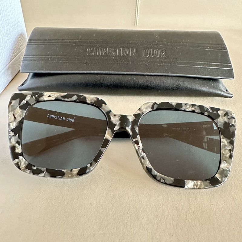 Dior NEW (!) DiorMidnight S1I Black Square Sunglasses. RRP €360. Size ONE SIZE - 3 Thumbnail