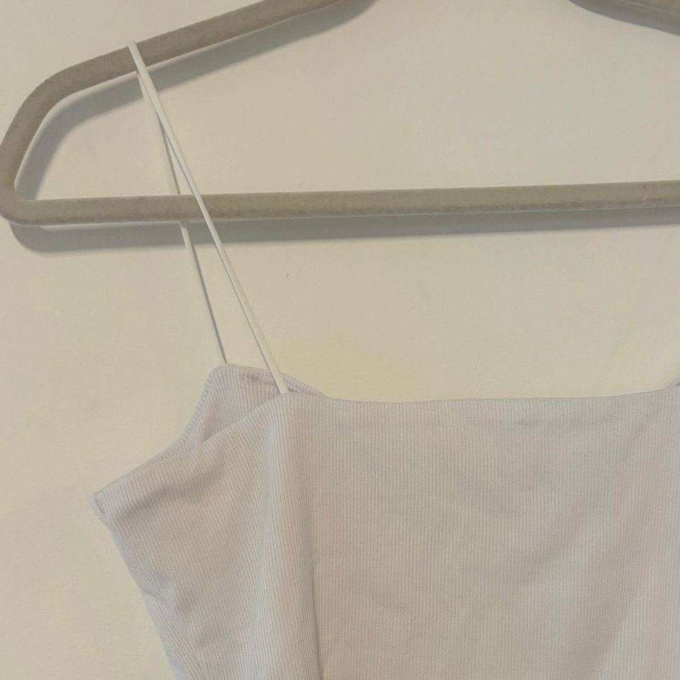 Madewell NWT Madewell Squareneck Tank Top In White Size Large Size L / US 10 / IT 46 - 8 Thumbnail