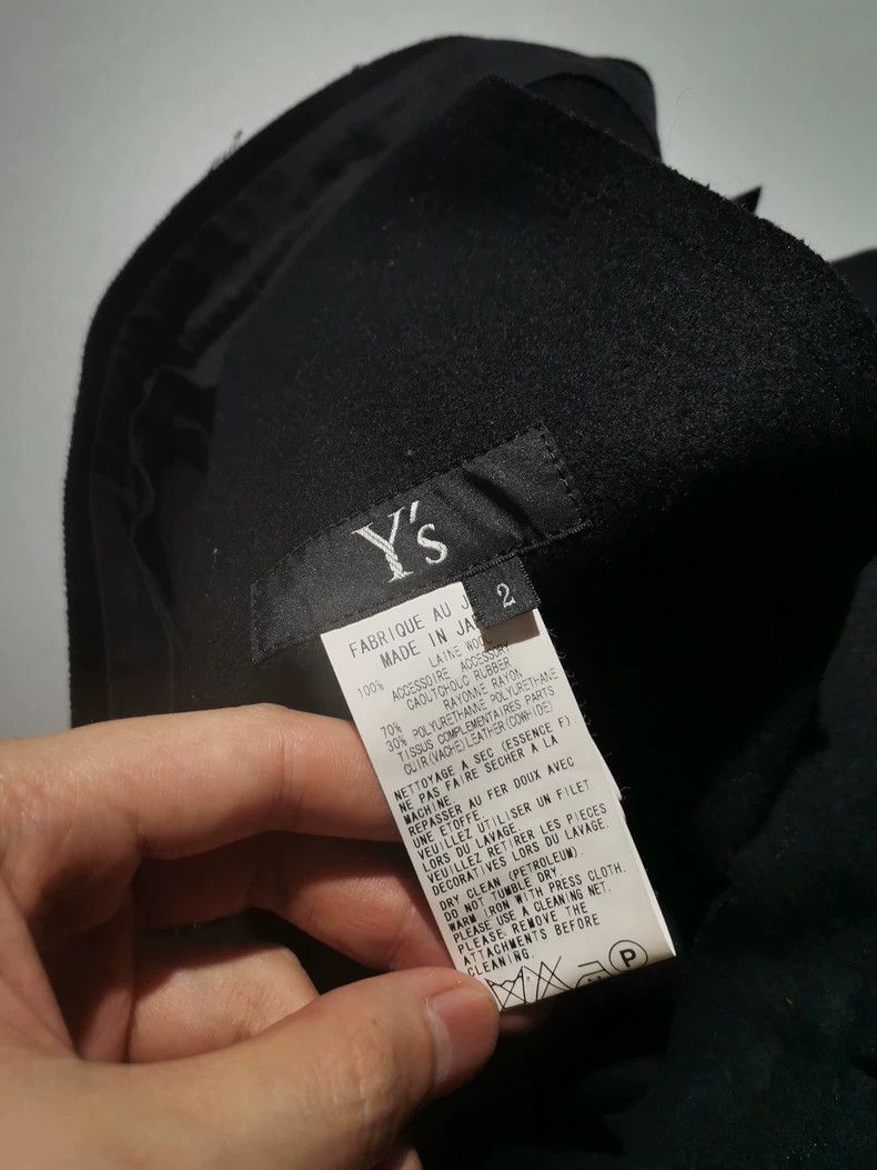 Y's Y's size 2 Wool wide leg trousers with stripped back pants Size US 28 / EU 44 - 9 Thumbnail