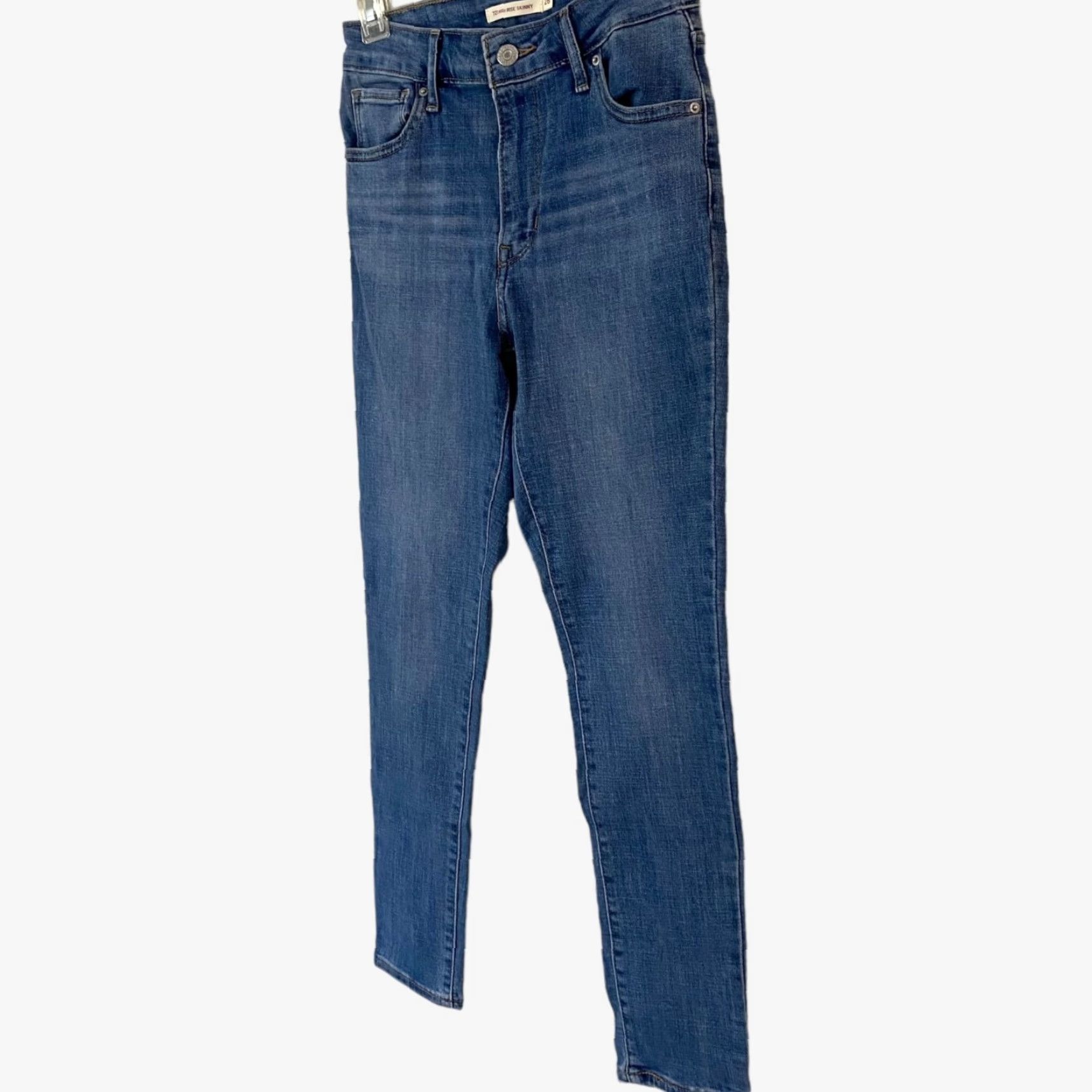 Levi's Levi's 721 High Rise Skinny Jeans Women's Size 26X28 Blue Stretch Denim Size 26" / US 2 / IT 38 - 2 Thumbnail