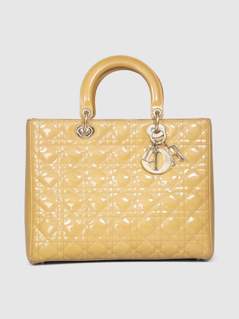 Dior 2011 Beige Patent Cannage Large Lady Dior Size ONE SIZE - 1 Thumbnail