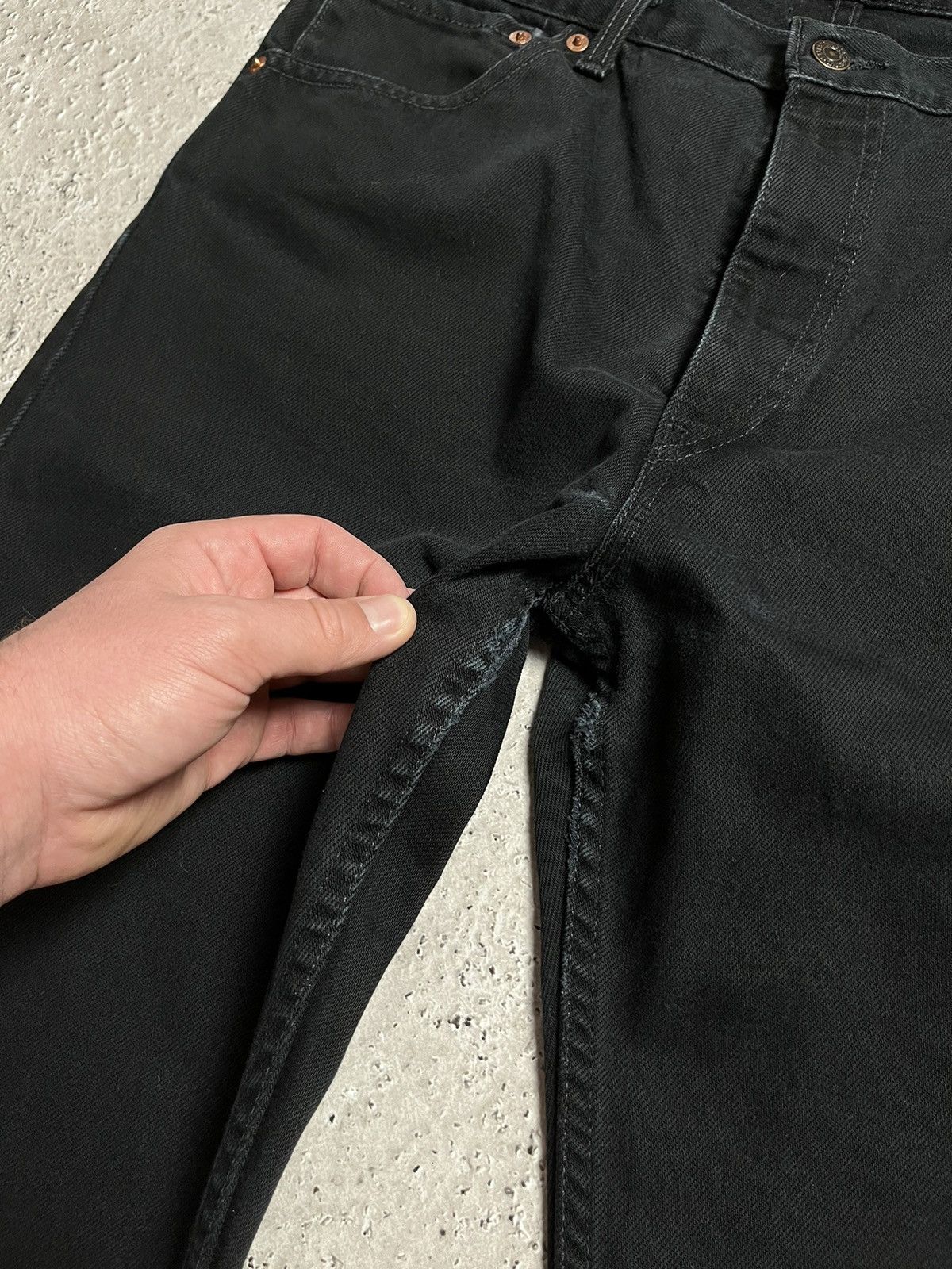 Levi's × Levi's Made & Crafted × Levi's Vintage Clothing Levi’s 521 vintage Baggy Black Jeans Pants Size US 36 / EU 52 - 8 Thumbnail