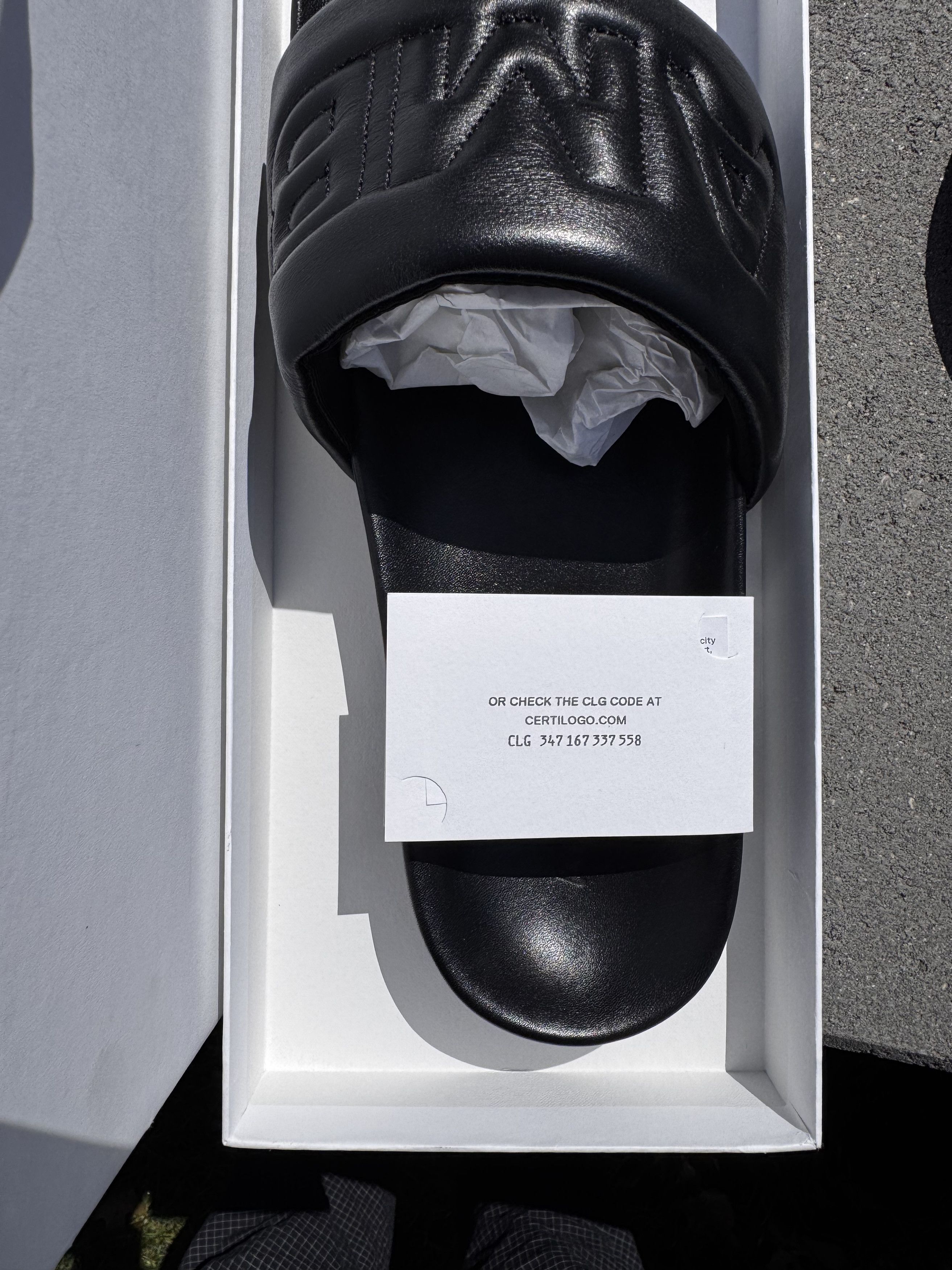 Ambush Design AMBUSH Quilted Leather Slider (MADE IN ITALY) Size US 10 / EU 43 - 7 Thumbnail