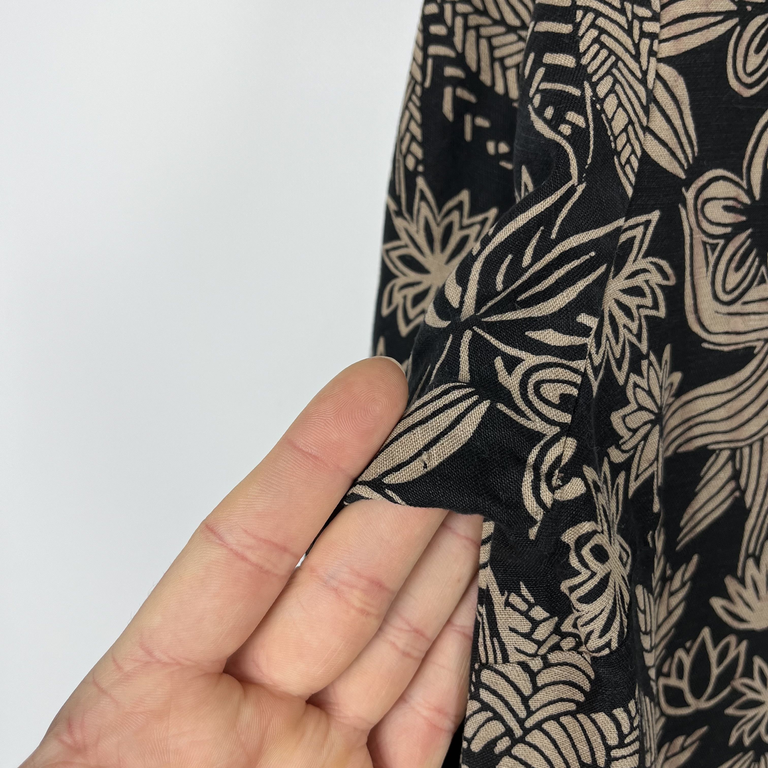 Gudrun Sjoden Ladies Gudrun Sjoden Floral Lilen Midi Tunic Dress Size L / US 10 / IT 46 - 17 Thumbnail