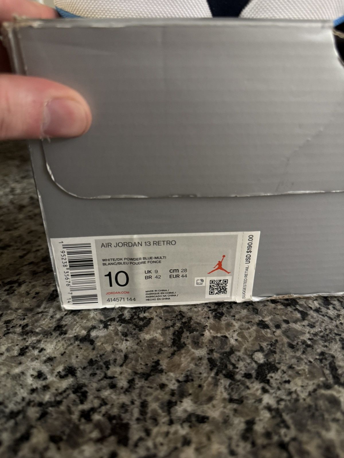 Jordan Brand × Nike 10 - Nike Air Jordan 13 XIII Retro Obsidian White Blue Size US 10 / EU 43 - 15 Thumbnail
