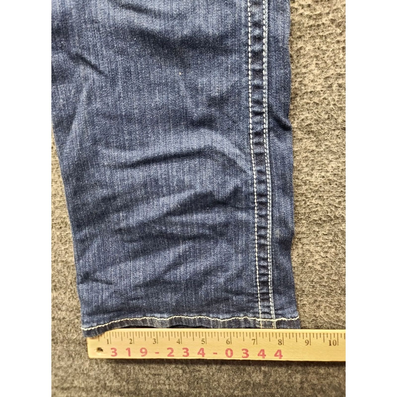 Ariat Ariat Real Denim Jeans Womens 28x32 Regular Fit Bootcut Mid Rise Distressed Denim Pants Blue Slim 5-Pocket Cowboy Horse Southwestern Mens Girls Size 28" / US 6 / IT 42 - 6 Thumbnail