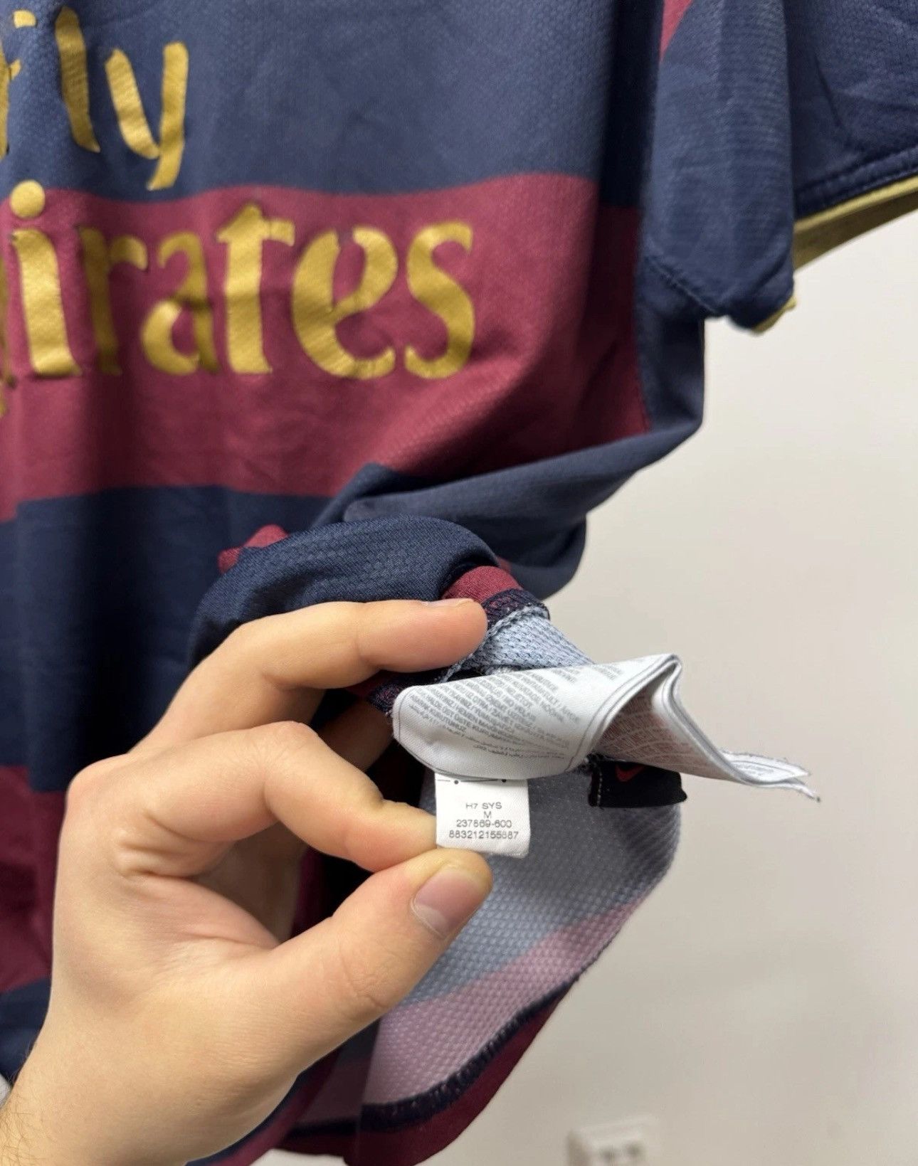 Nike × Vintage Vintage Nike Arsenal London Third Jersey 2007/08 Blockore Size US M / EU 48-50 / 2 - 10 Thumbnail