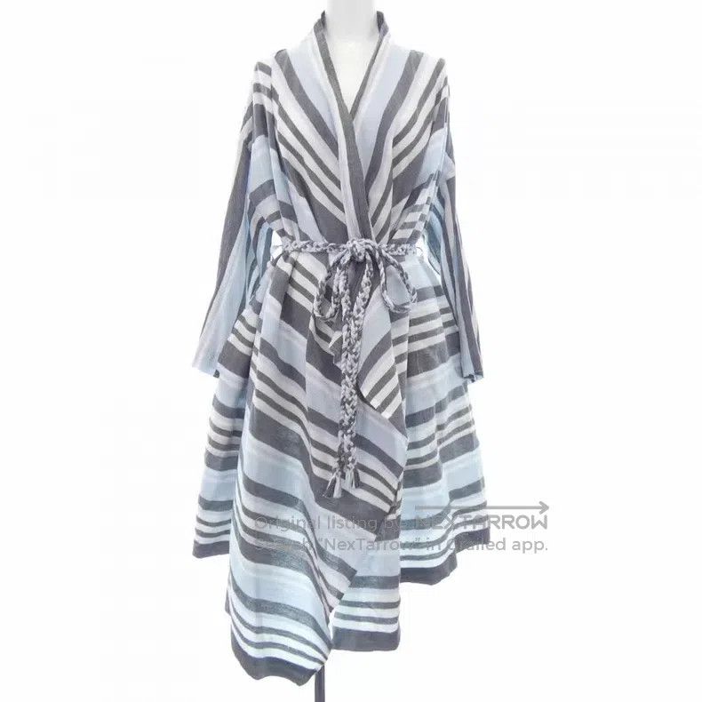 Issey Miyake Issey Miyake Stripe Knot Shirt Dress Size M / US 6-8 / IT 42-44 - 1 Thumbnail