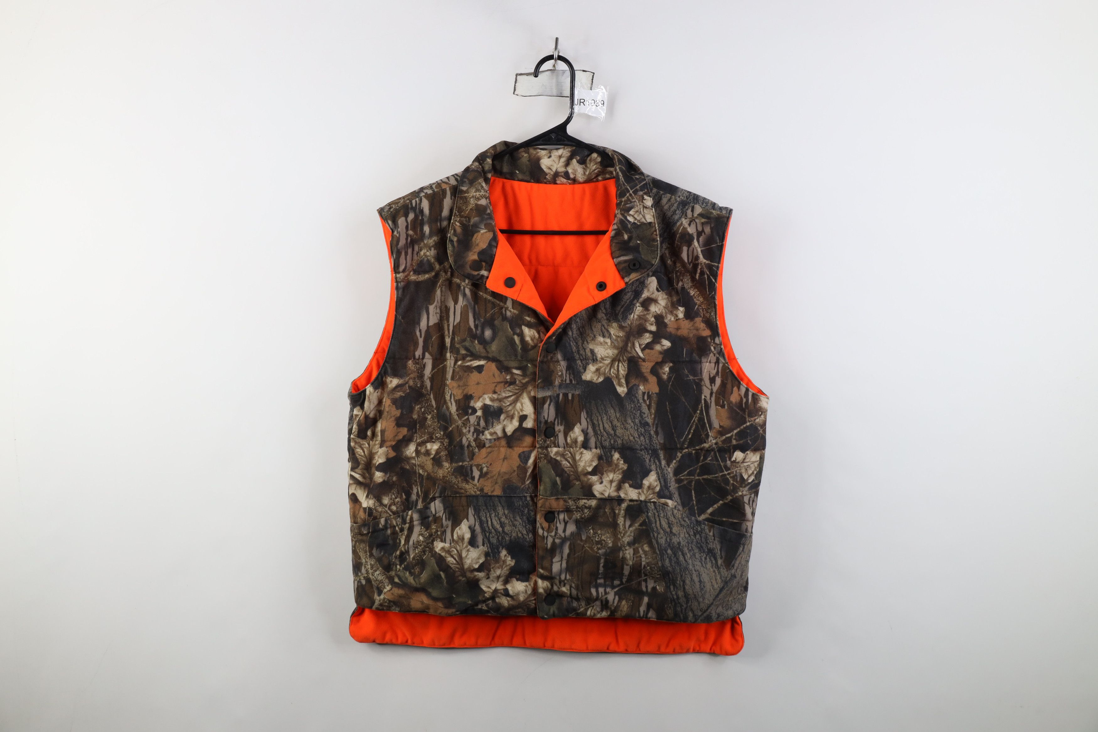 Vintage Vintage 90s Streetwear Reversible Camouflage Puffer Vest Size US L / EU 52-54 / 3 - 1 Thumbnail