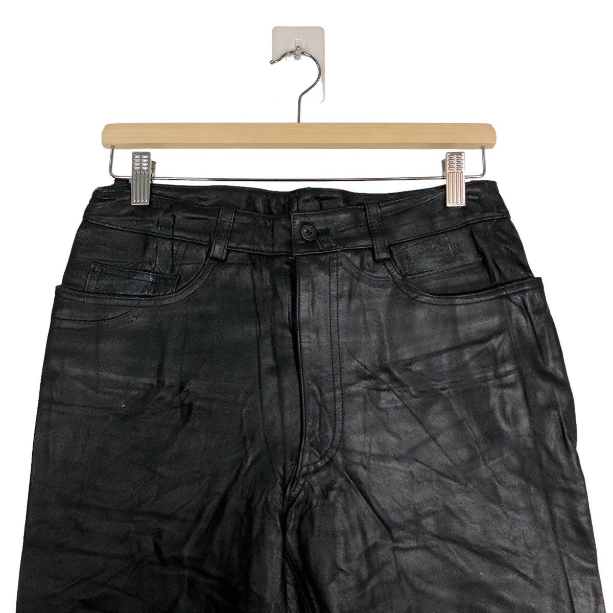 Genuine Leather 🔥90’s Rare Vintage Genuine Leather Pants Paul Smith Japan Size US 28 / EU 44 - 3 Thumbnail