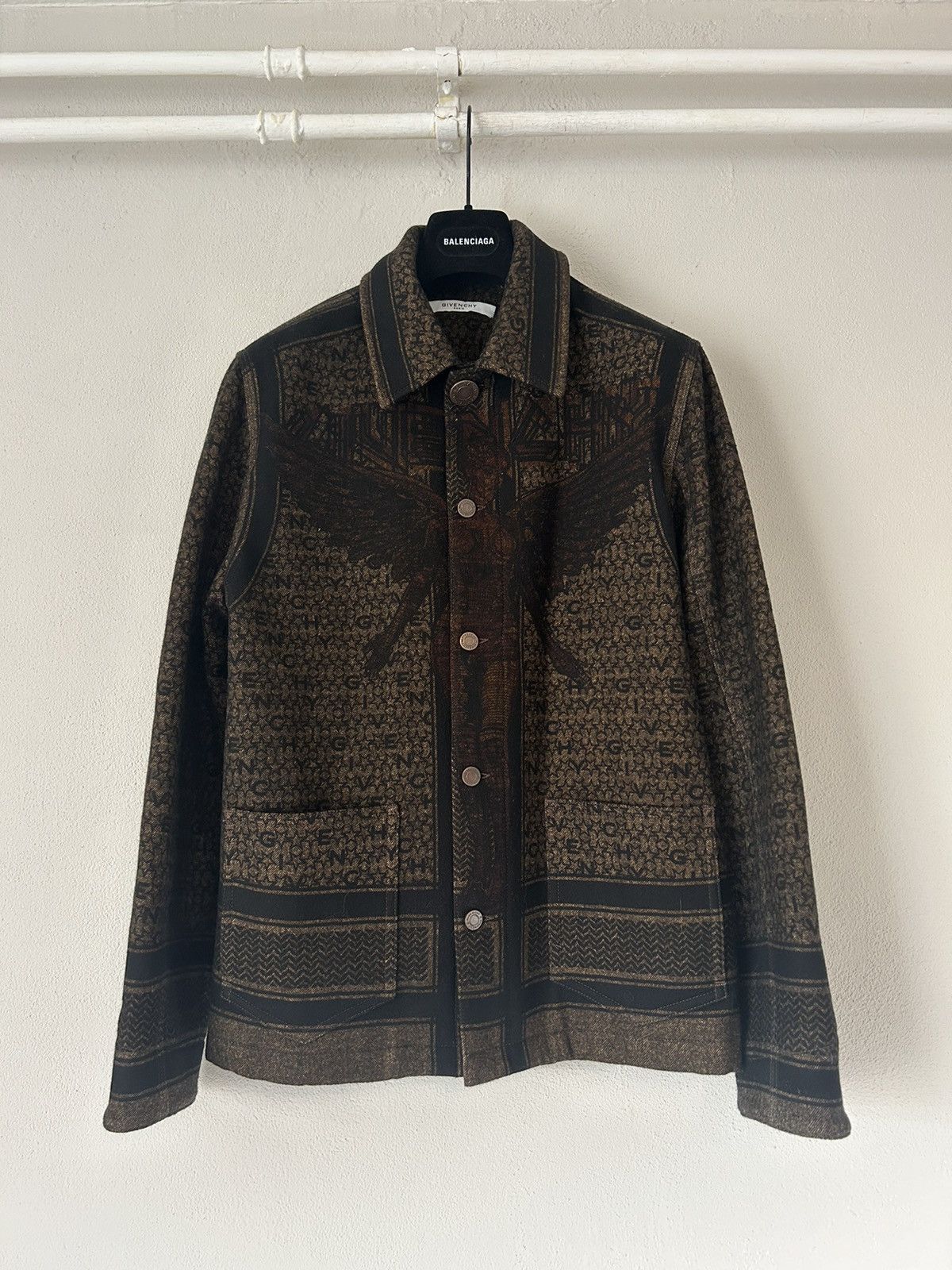 Givenchy FW16 Angel Print Wool Jacket Size US M / EU 48-50 / 2 - 2 Thumbnail