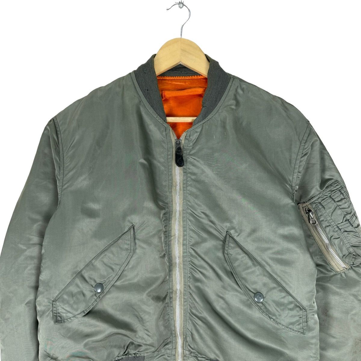 Alpha Industries ⚡️70s ALPHA INDUSTRIES FLYER MA-1 REVERSIBEL BOMBER JACKET Size US M / EU 48-50 / 2 - 2 Thumbnail