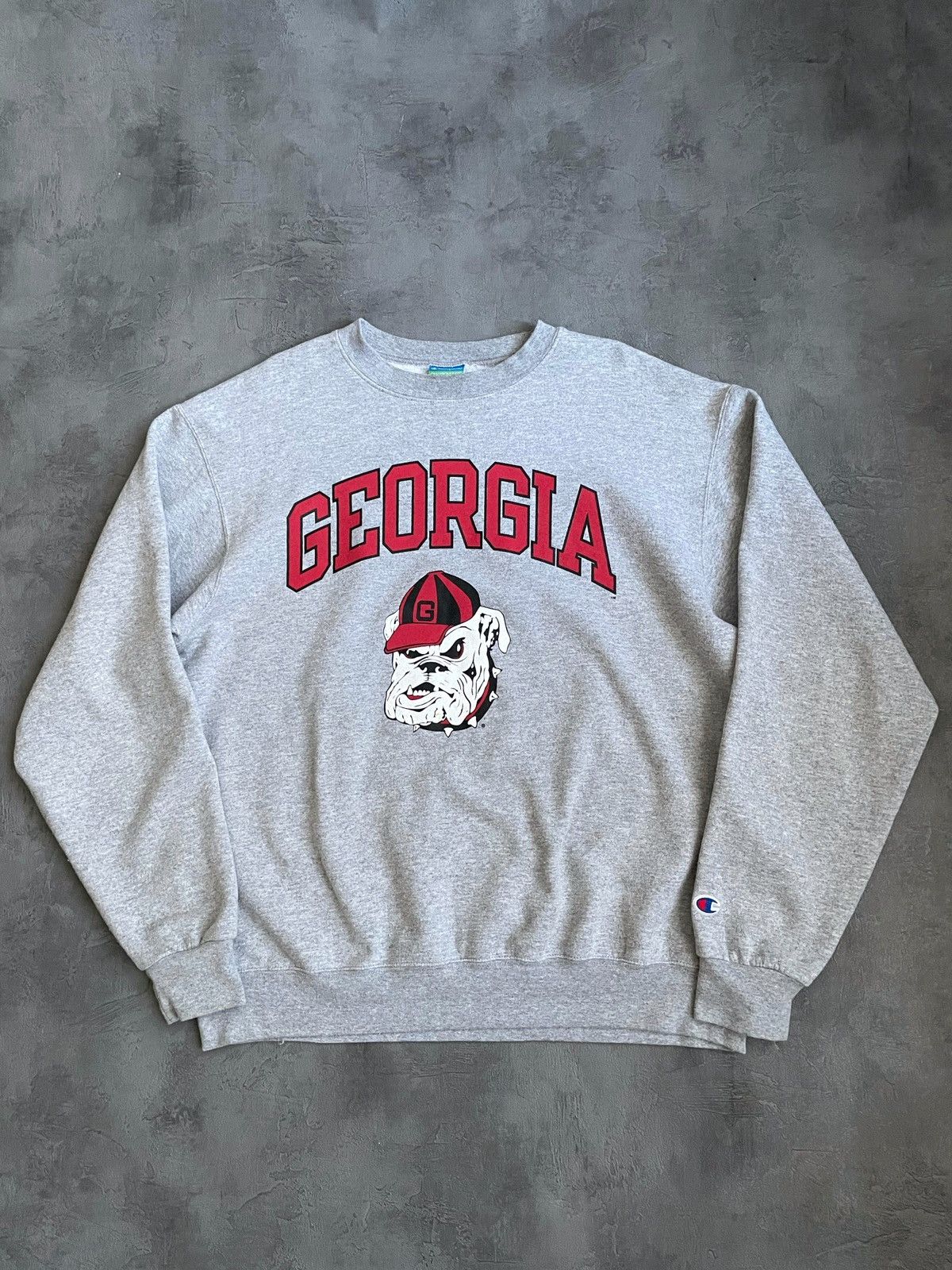 Champion Vintage Champion Georgia grey sweatshirt 90s Size US L / EU 52-54 / 3 - 1 Thumbnail