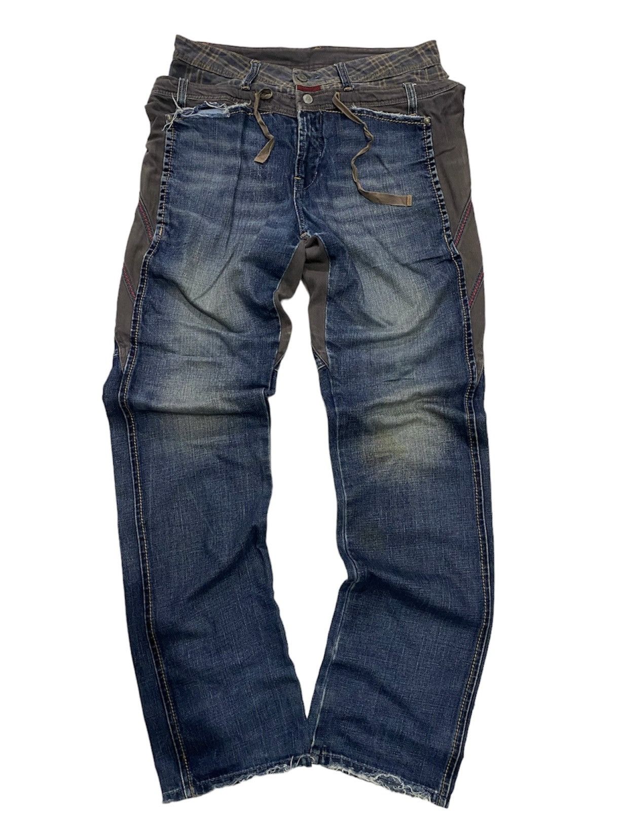 If Six Was Nine × Japanese Brand × Marithe + Francois Girbaud 2000s-Marithe Francois Girbaud Double Wise Jeans Pants Size US 31 - 2 Thumbnail