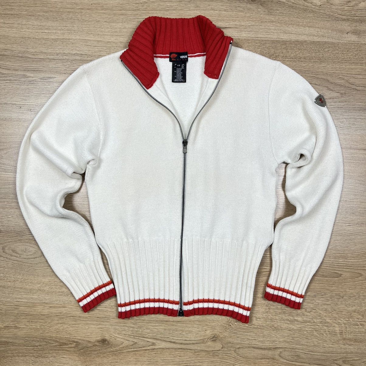 Versace Vintage Versace Sport Full Zip Knit Sweater Wool Logo XS Size US XS / EU 42 / 0 - 1 Thumbnail