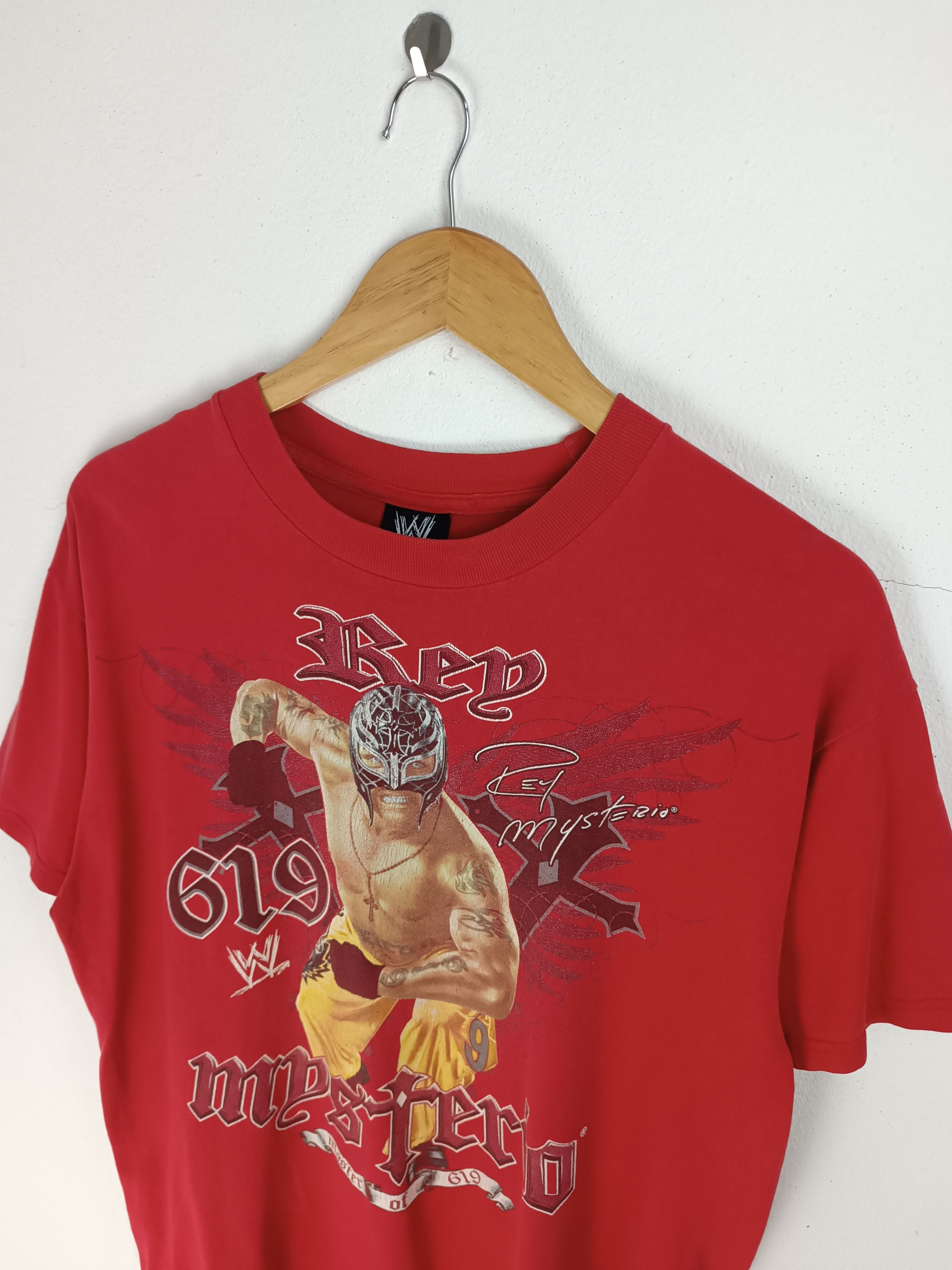 Vintage RARE🔥VINTAGE 2000S REY MYSTERIO WWE(stone cold undertaker) Size US M / EU 48-50 / 2 - 10 Thumbnail