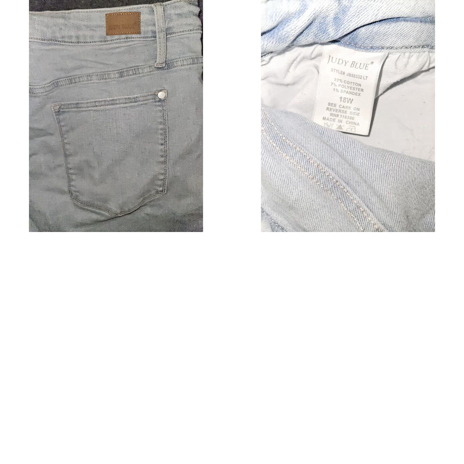 Vintage VINTAGE Judy Blue Wide Leg Fit Jeans Women's 18W High Rise Blue Stretch Retro Hippie Bohemian City 90s Womens Size 40" / US 18 - 9 Thumbnail