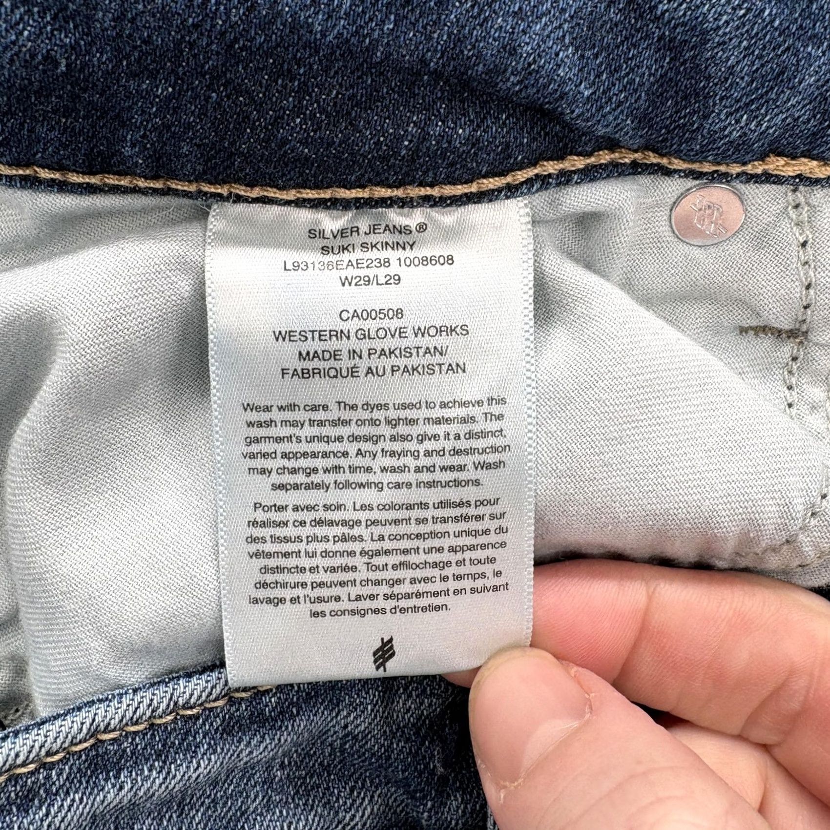 Silver Jeans Co. Silver Jeans Co. Suki Skinny Jeans 29x29 Blue Mid Rise Stretch Denim Womens Pants Size 29" - 4 Thumbnail