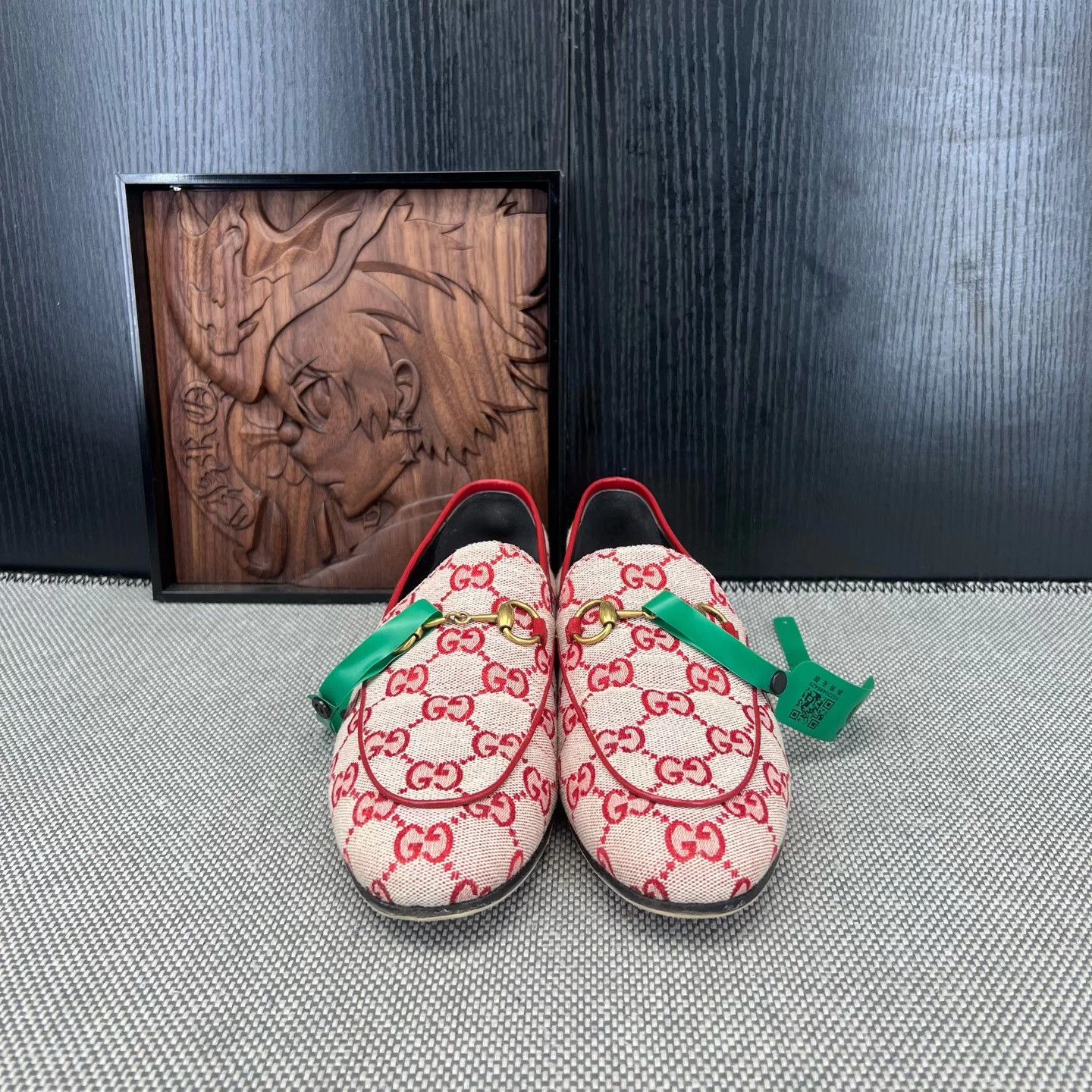 Gucci GUCCI Jordaan All Over Pink Loafer 37.5 Boxed Size US 7.5 / IT 37.5 - 4 Thumbnail