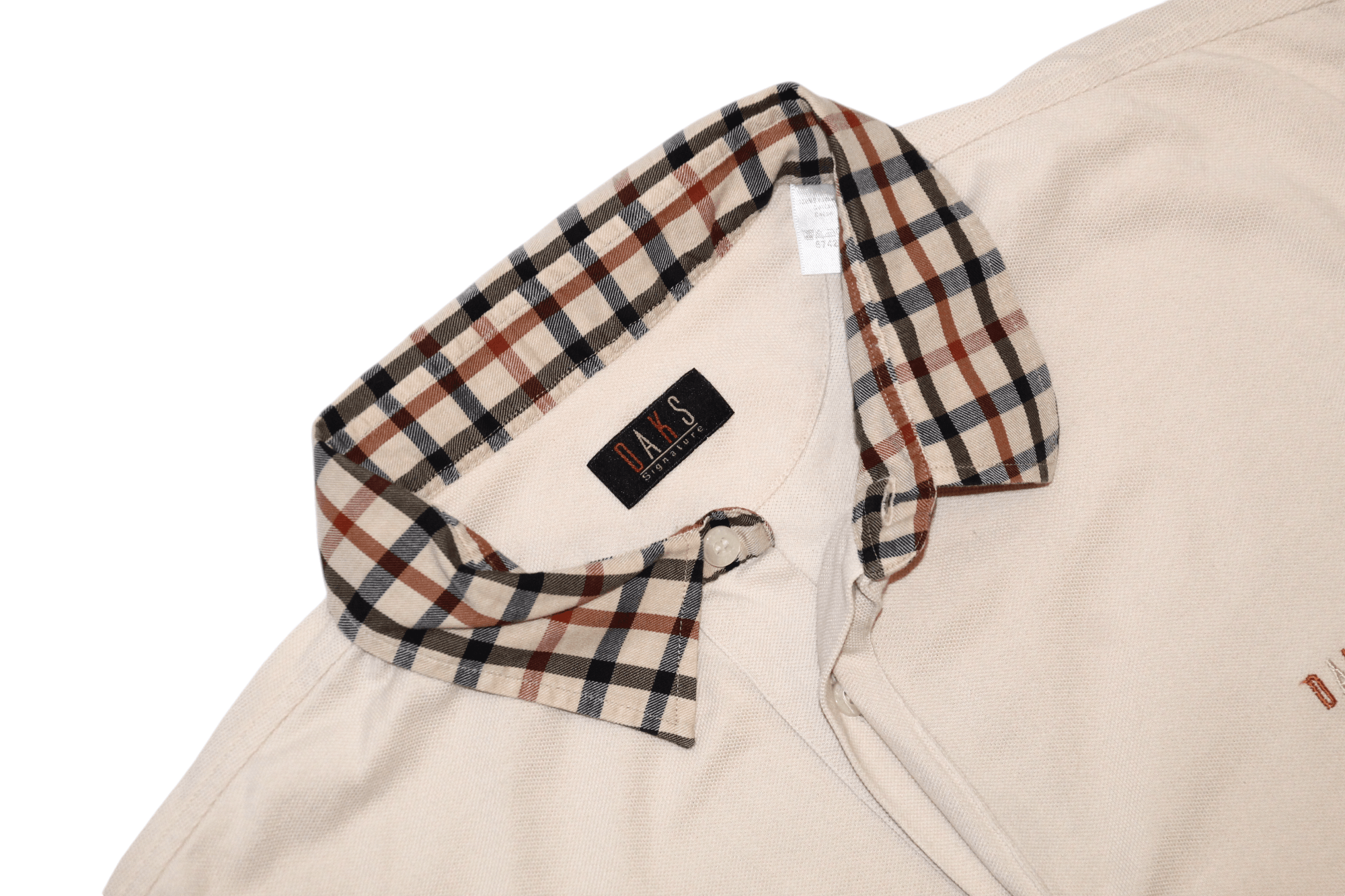 DAKS Daks Signature checker collar mercerized baggy polo shirt Size US XL / EU 56 / 4 - 5 Thumbnail