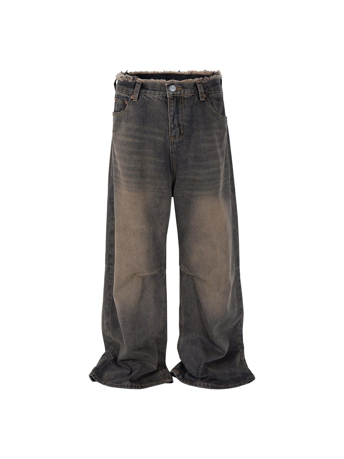 Japanese Brand Brown Wide Leg Corduroy Pants, Relaxed Fit Trousers Size US 30 / EU 46 - 4 Thumbnail