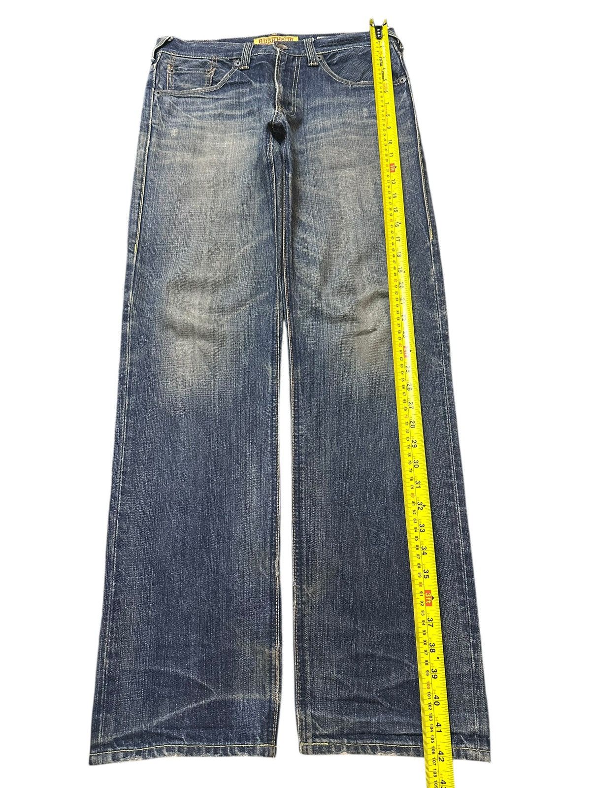 Japanese Brand Vintage Japanese Brand Blue Faded Wash Style Loose Jeans Size US 32 / EU 48 - 13 Thumbnail