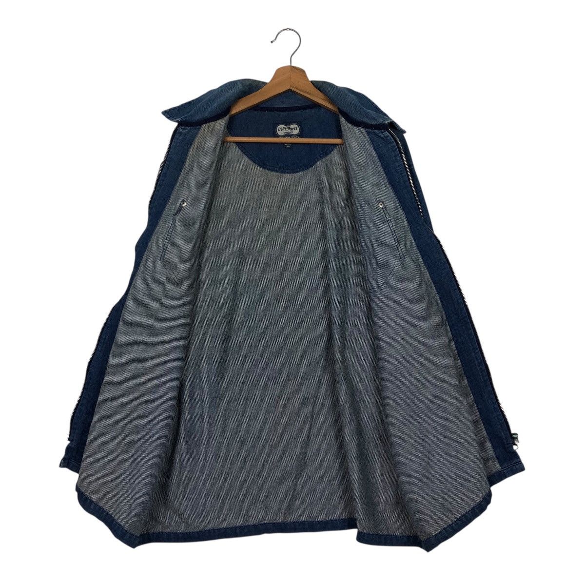 Japanese Brand Rare Witford Classic Oversized Denim Zip Shirt Jacket LL Size US L / EU 52-54 / 3 - 14 Thumbnail