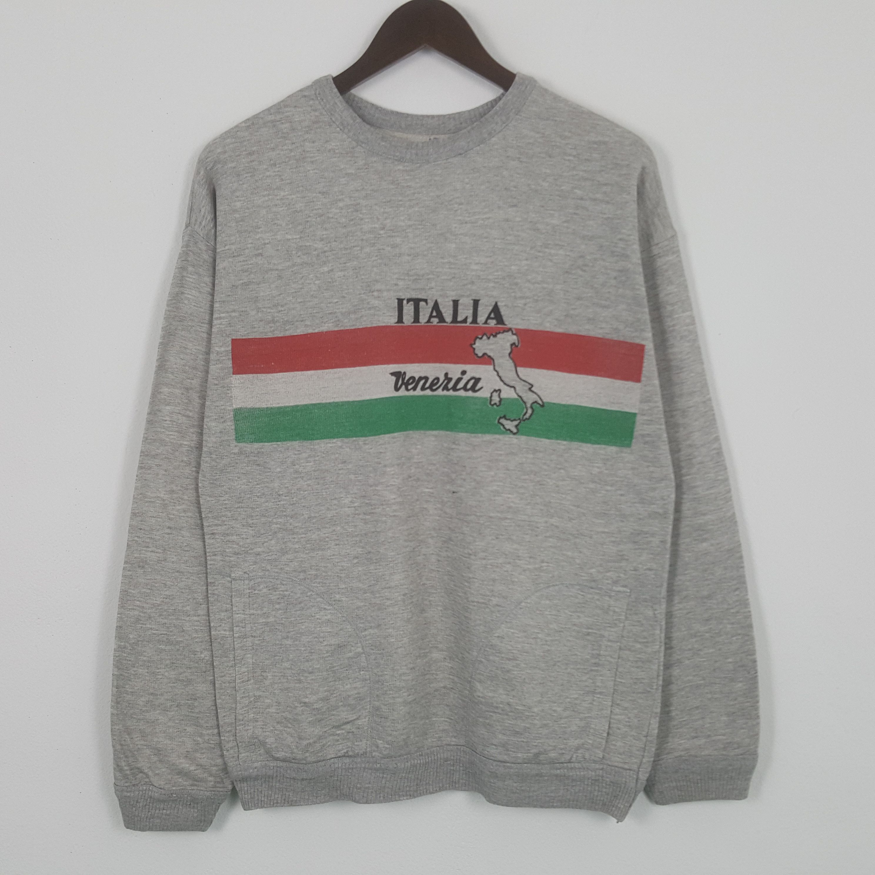 image of Italian Designers x Vintage Italia Venezia Sweatshirt in Grey, Men's (Size Small)