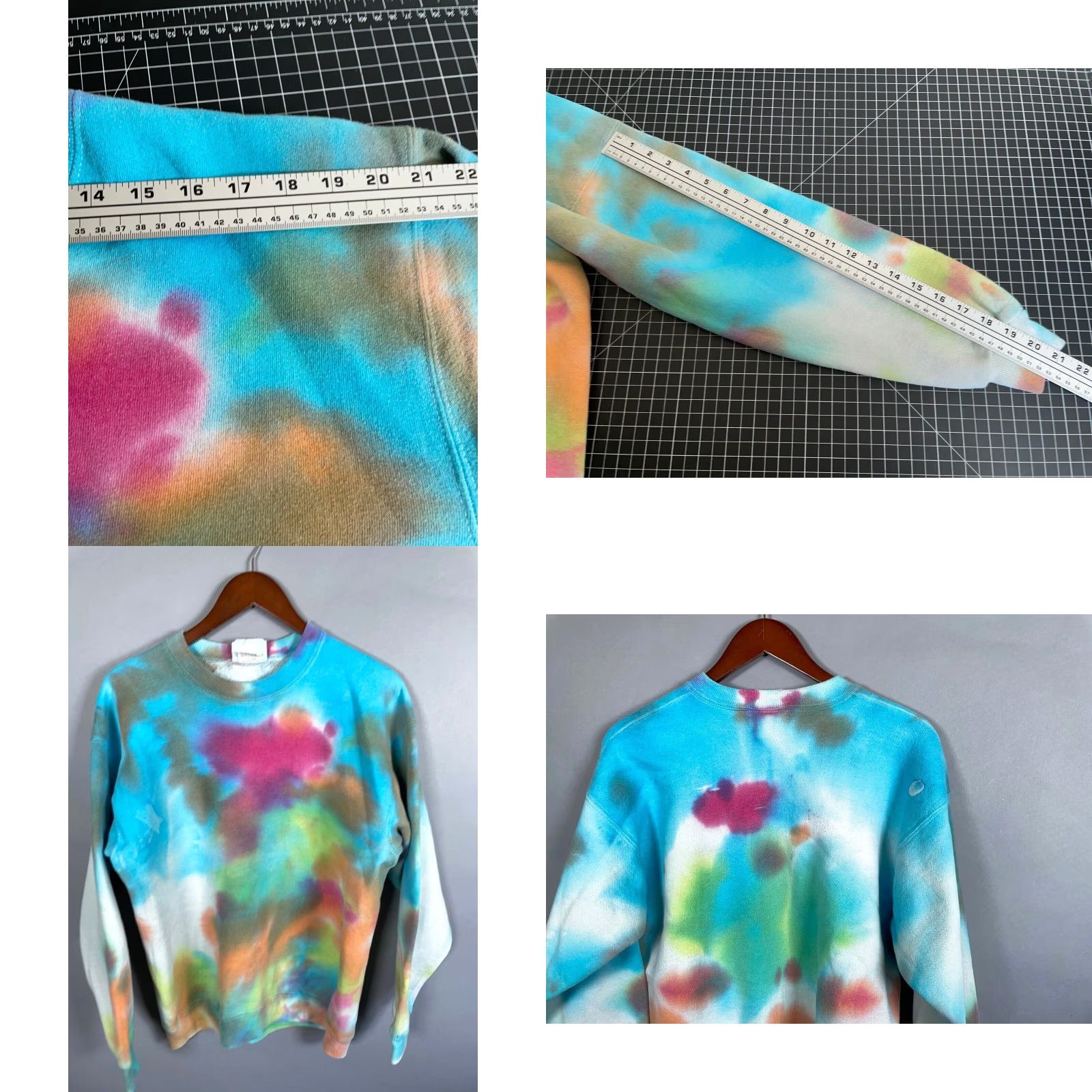 Lee VTG Lee Heavyweight Tie Dye Sweatshirt Adult Large Blue Pink Hippie USA Tag Size US L / EU 52-54 / 3 - 8 Thumbnail