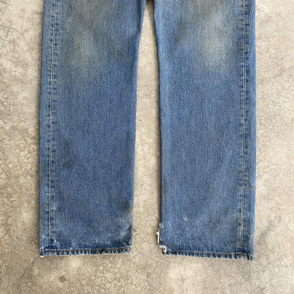 Levi's Vintage Levis 501 Faded Stonewashed Blue Distressed Jeans Size US 35 - 5 Thumbnail