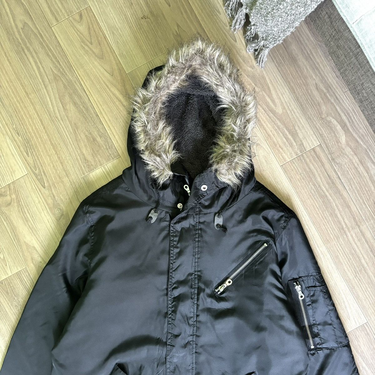 14th Addiction × Hysteric Glamour × Japanese Brand panaspur fur jacket puffer ifsixwasnine lgb style y2k Size US L / EU 52-54 / 3 - 5 Thumbnail