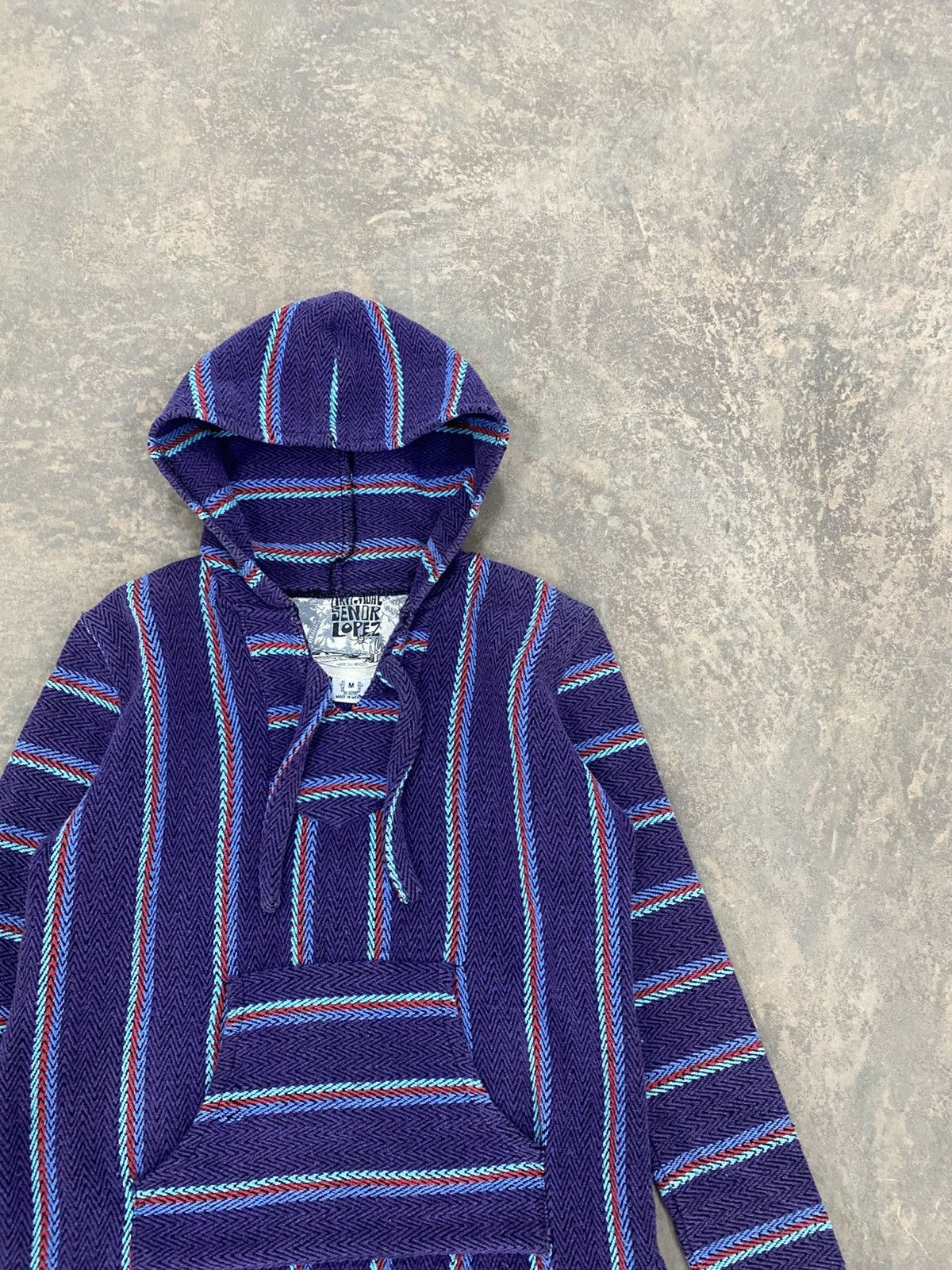 Vintage VINTAGE BAJA MEXICAN HOODIE HEAVY KNIT 90s Size M / US 6-8 / IT 42-44 - 5 Thumbnail