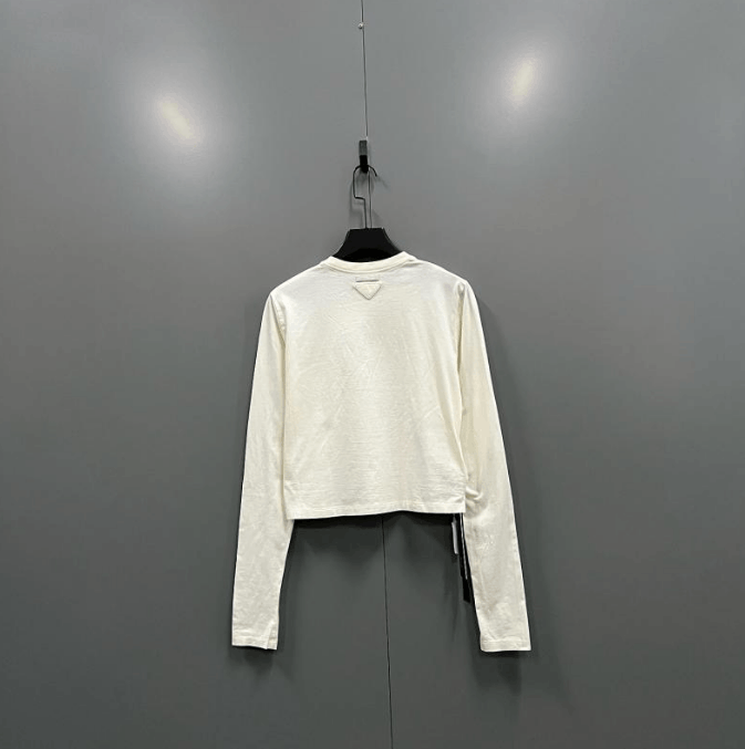 Prada Prada Long Sleeve T-shirt Size L / US 10 / IT 46 - 2 Thumbnail
