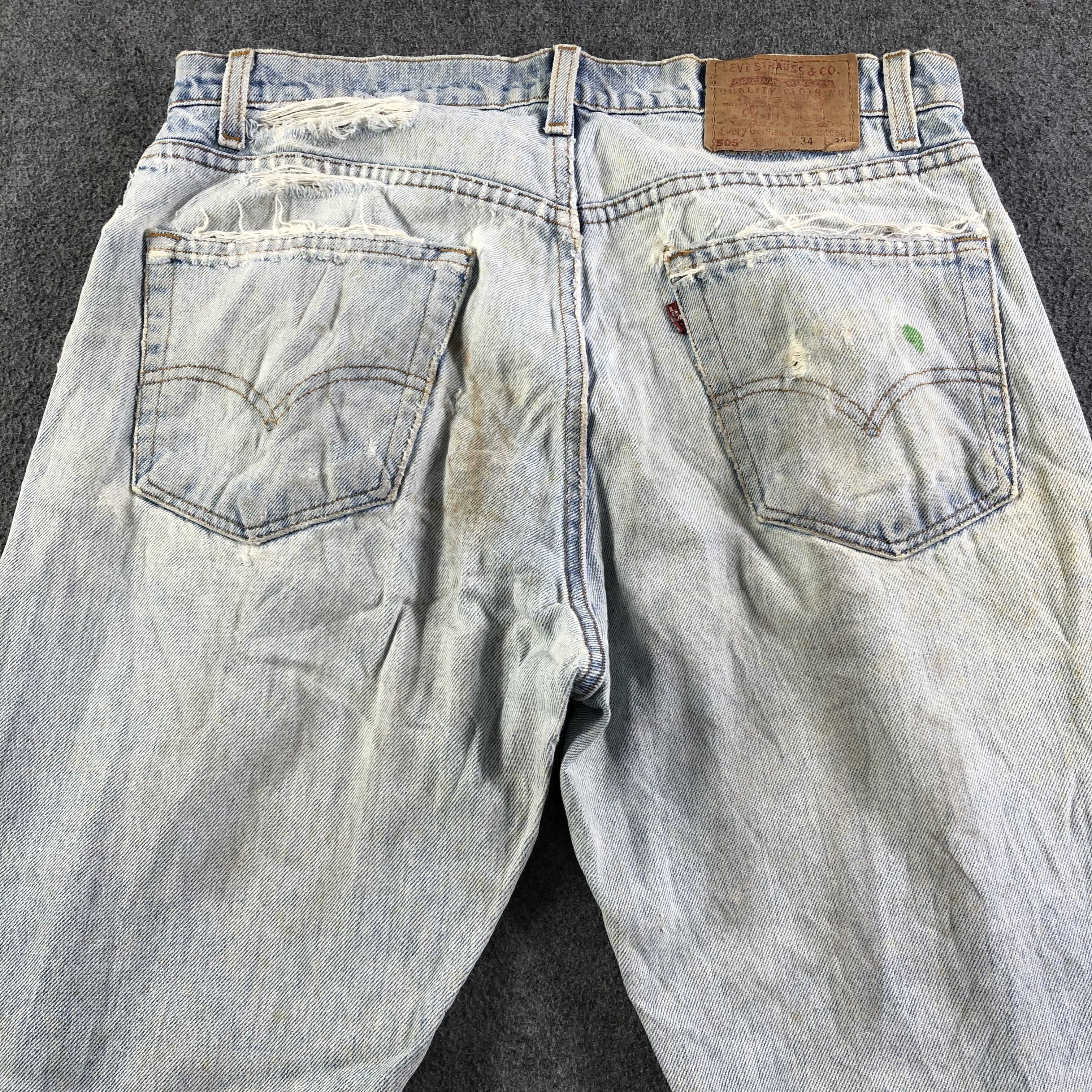 Levi's Vintage Light Wash Levis 505 Jeans-J3357 Size US 34 / EU 50 - 4 Thumbnail