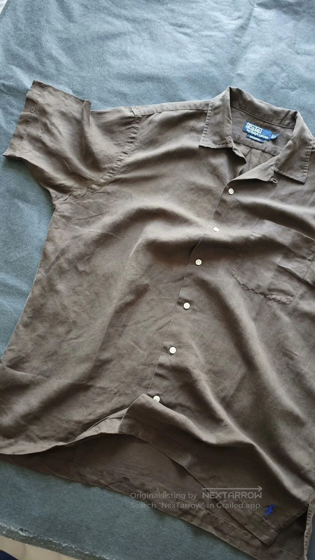 Polo Ralph Lauren Polo Ralph Lauren Flaw Cuban Collar Silk Shirt. Size US L / EU 52-54 / 3 - 1 Thumbnail