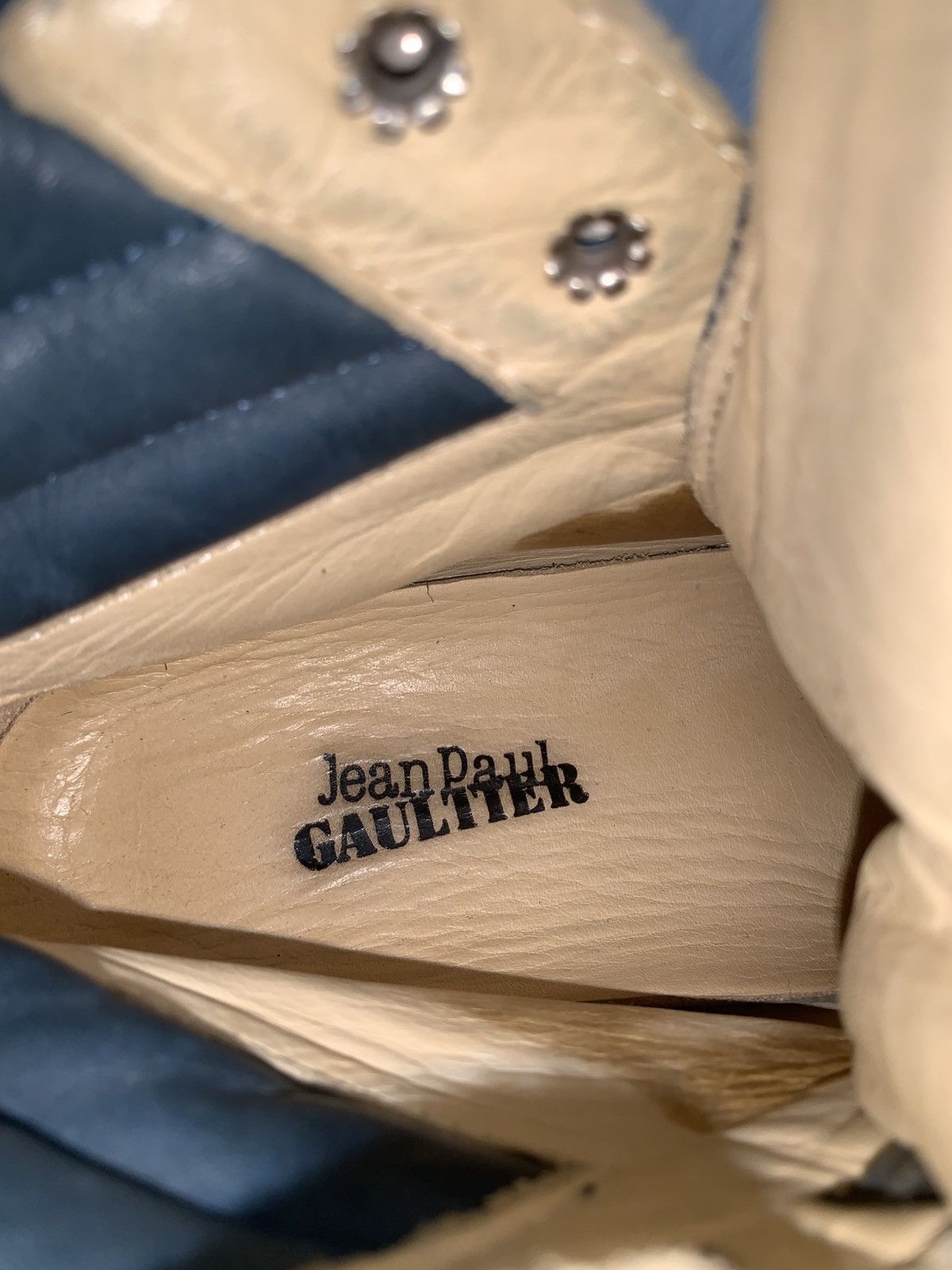 Jean Paul Gaultier Jean Paul Gaultier Phython Skin Sneakers Size US 6 / IT 36 - 7 Thumbnail