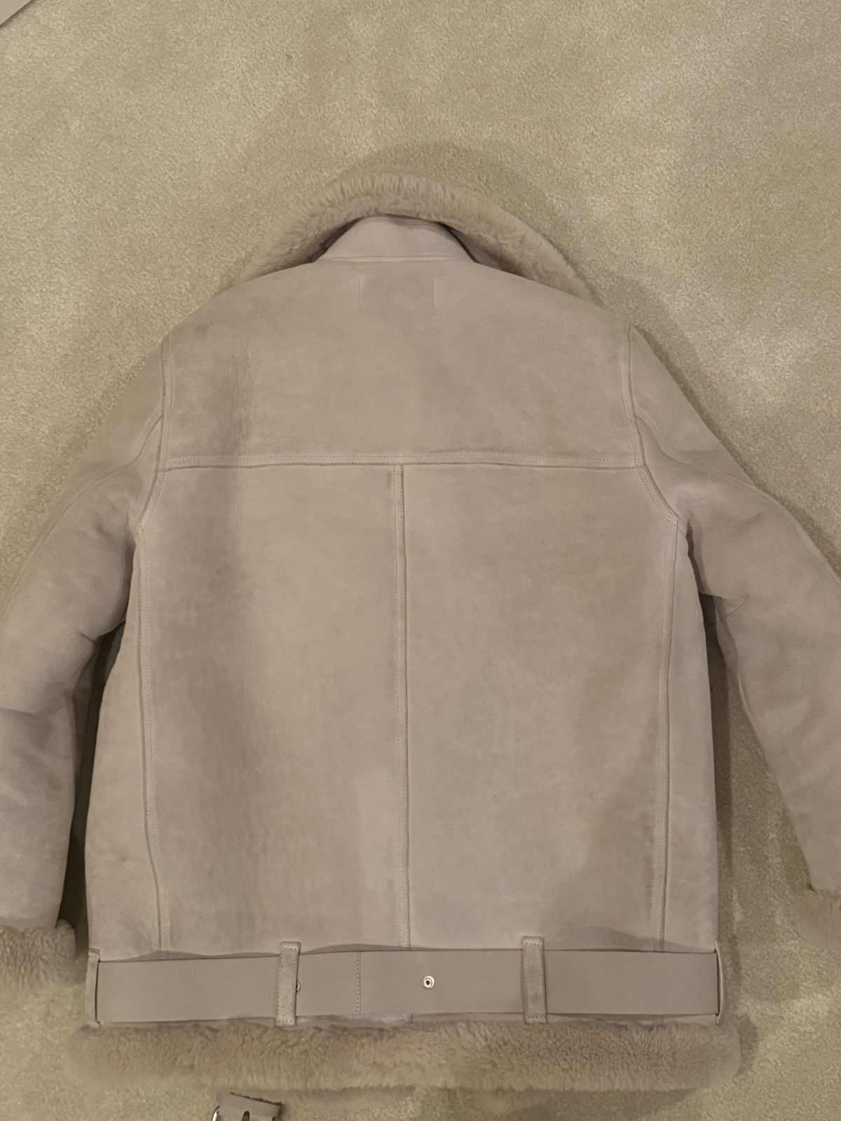 Acne Studios Acne Studios Beige Shearling Fur Jacket Size M / US 6-8 / IT 42-44 - 3 Thumbnail