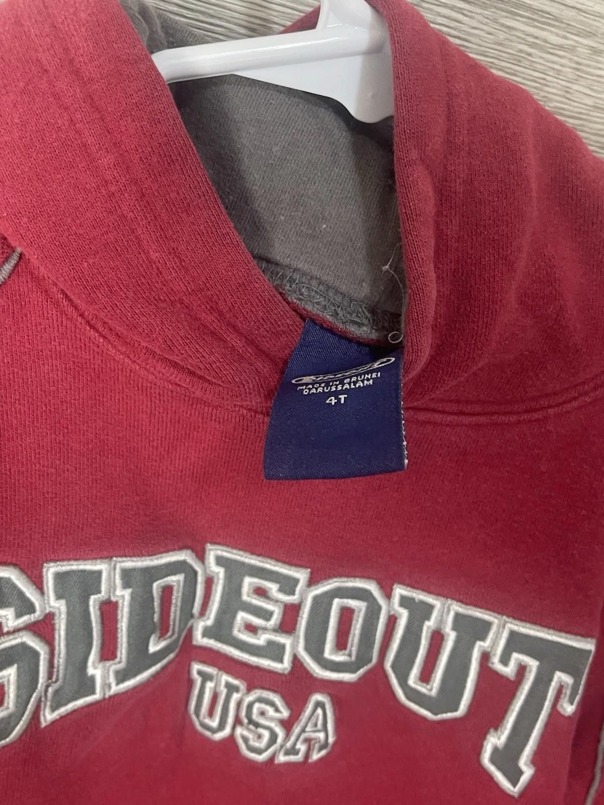 Sideout Vintage 90s Sideout Graphic Surf Skate Hoodie White Youth 4T Size US XXS / EU 40 - 2 Thumbnail