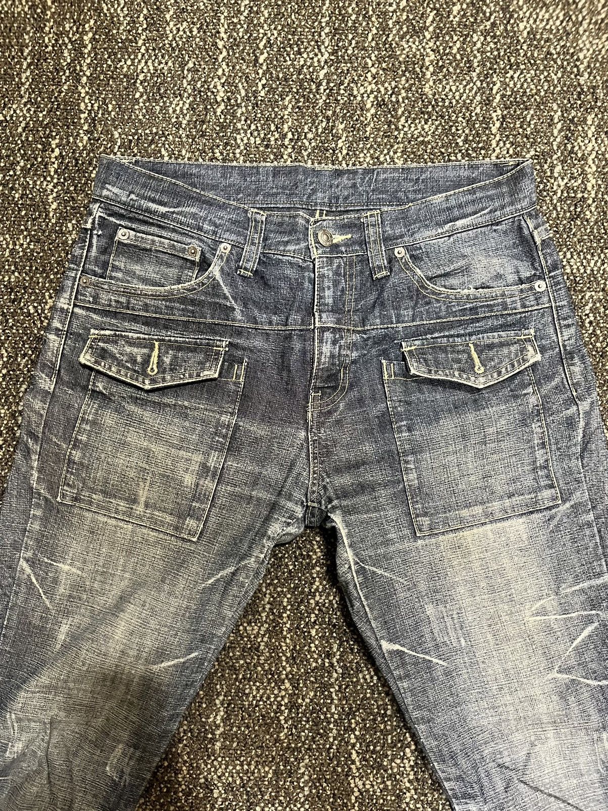 Issey Miyake × PPFM PPFM by Issey Miyake Double Waist jeans Bush Pants Size US 33 - 3 Thumbnail