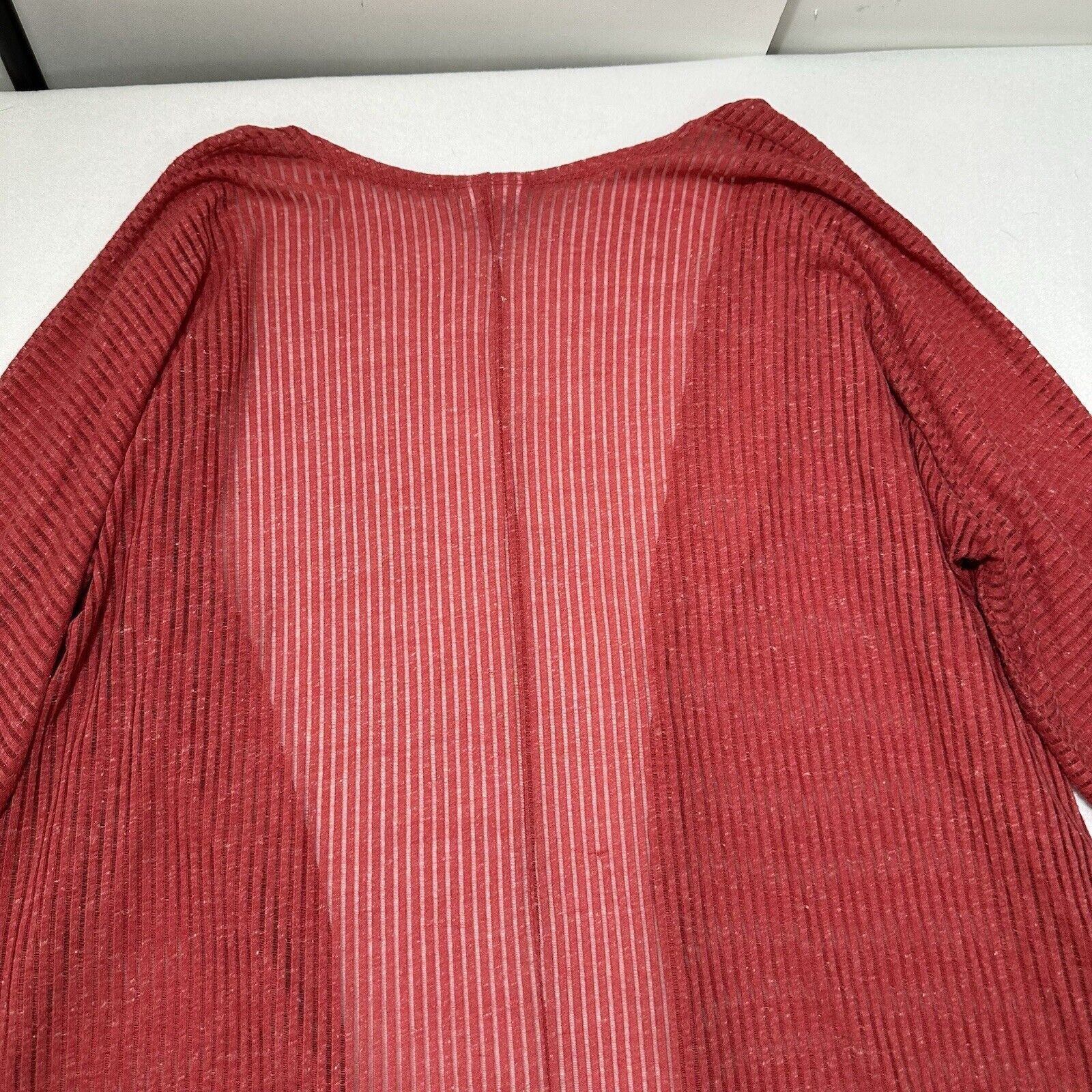 Other LuLaRoe Small Cardigan Sweater Open Front Pink Flax Blend Size S / US 4 / IT 40 - 11 Thumbnail