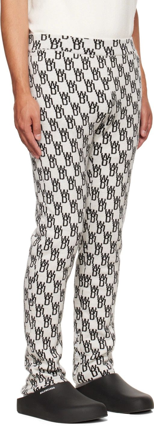 WE11DONE o1mris0824 Jacquard Trouser in Ivory Size US 30 / EU 46 - 5 Thumbnail