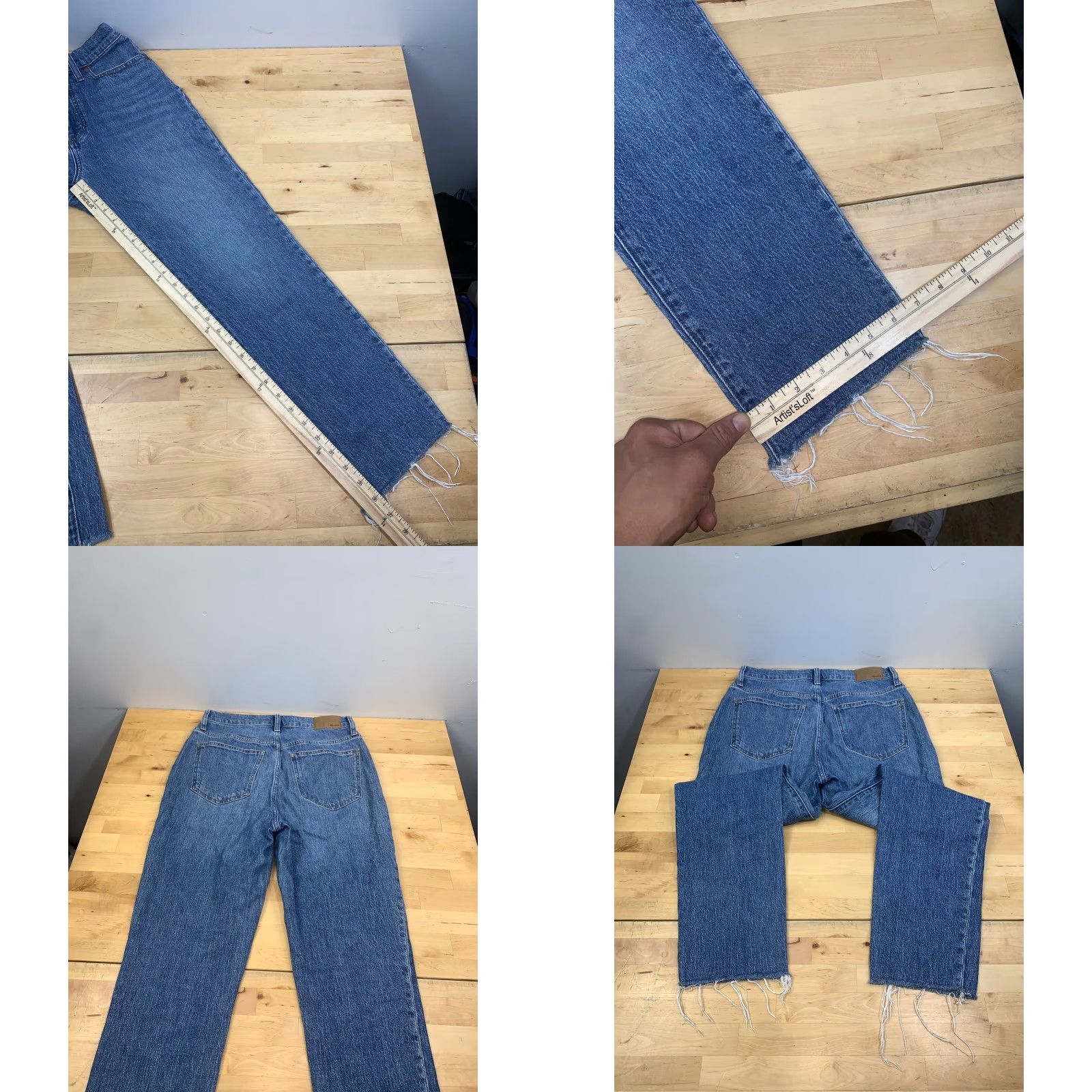 Madewell Madewell Jeans Womens 27 Blue Cropped High Rise 5-Pocket Denim Stretch Vintage No N/A Size 27" / US 4 / IT 40 - 8 Thumbnail