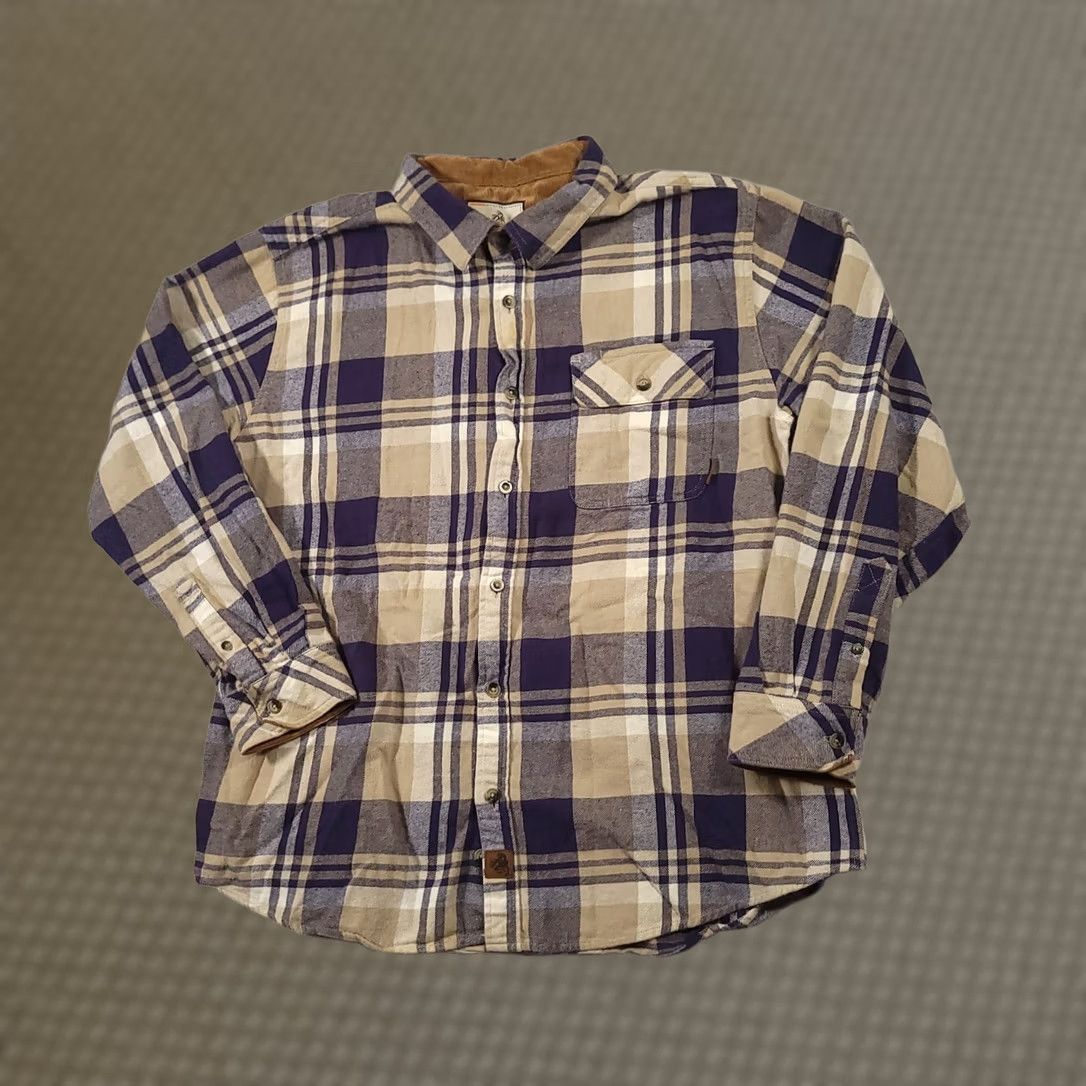 Vintage VINTAGE Legendary Whitetails Flannel Shirt Mens XL Beige Plaid Western Shirt Button-Up Collared Long Sleeve Size US XL / EU 56 / 4 - 1 Thumbnail