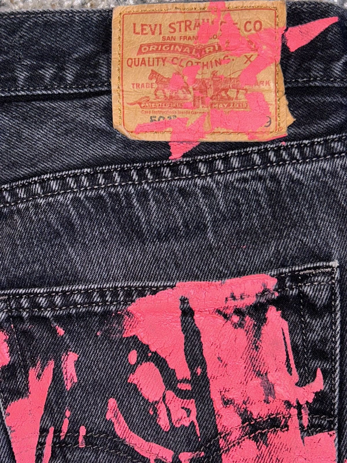 Sp5der × Young Thug RARE Sp5der Worldwide x Levi’s Vintage Moto Pants Size US 32 / EU 48 - 3 Thumbnail