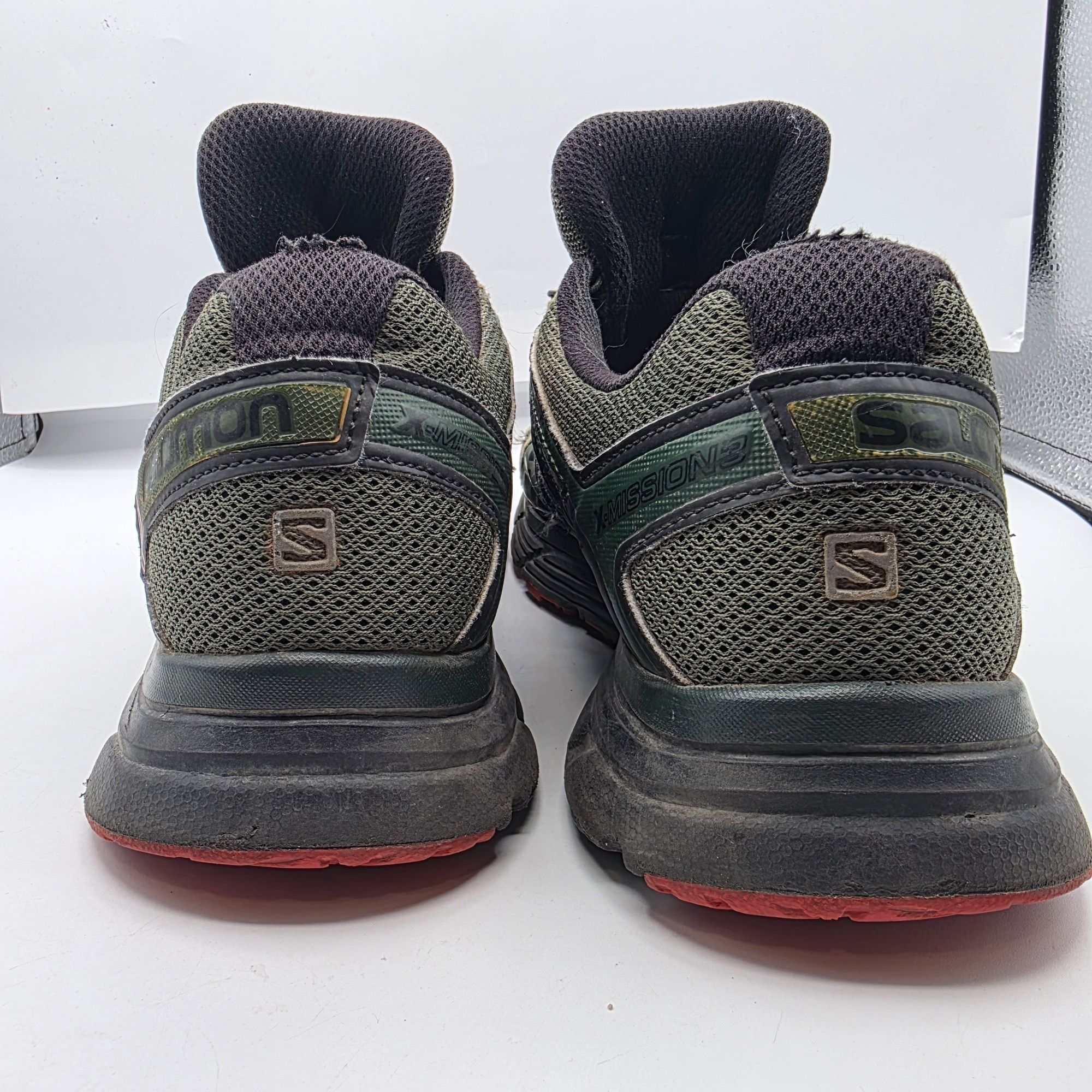 Salomon Salomon X-Mission 3 Mens 11.5 Green Red Trail Running Shoes Size US 11.5 / EU 44-45 - 5 Thumbnail